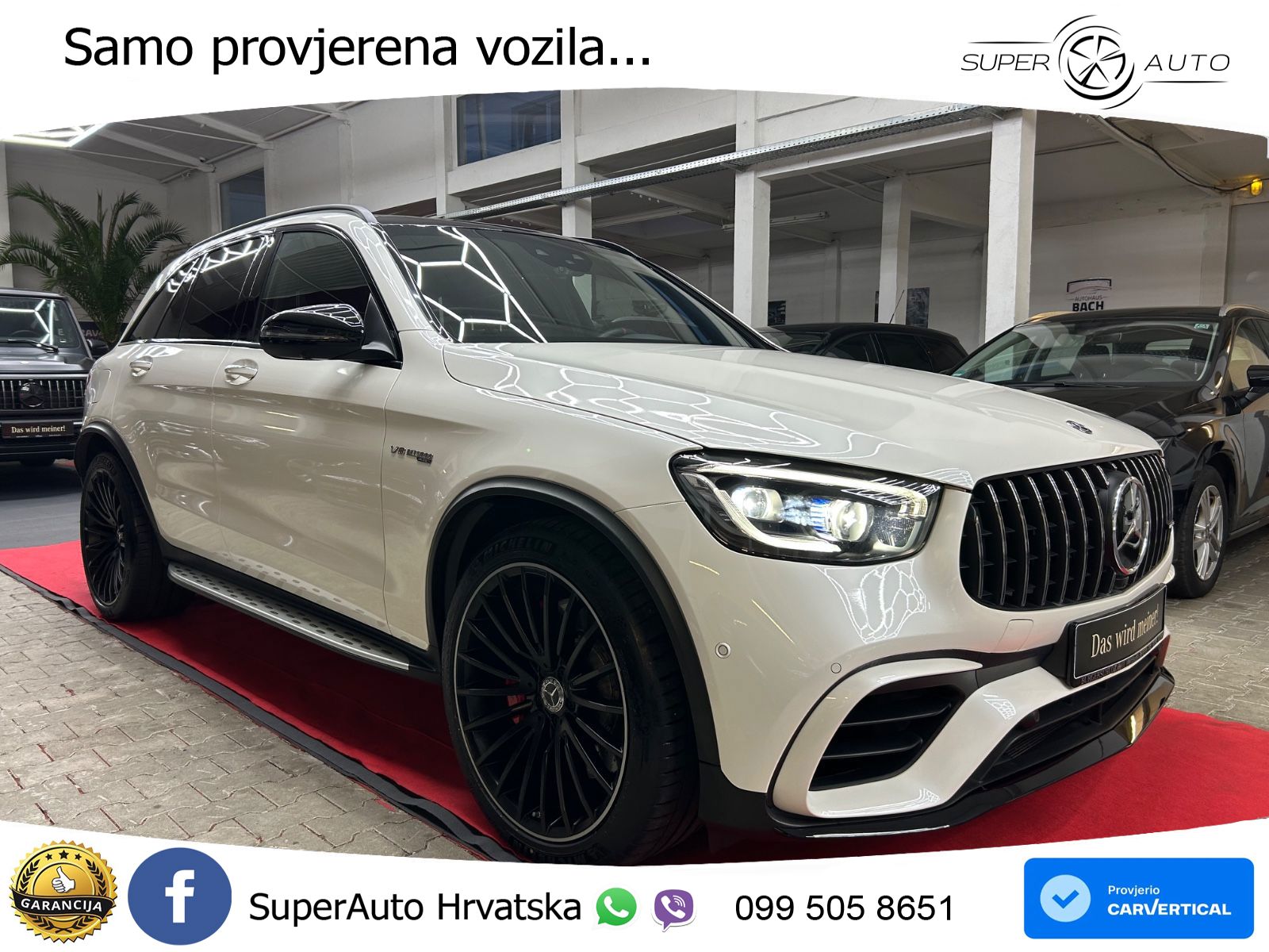 Mercedes AMG GLC 63 S V8 (510 KS) 4MATIC+ MCT ACC+HEAD+GR SJED+360+PANO