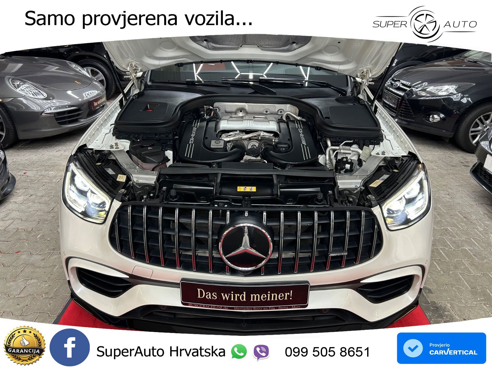 Mercedes AMG GLC 63 S V8 (510 KS) 4MATIC+ MCT ACC+HEAD+GR SJED+360+PANO