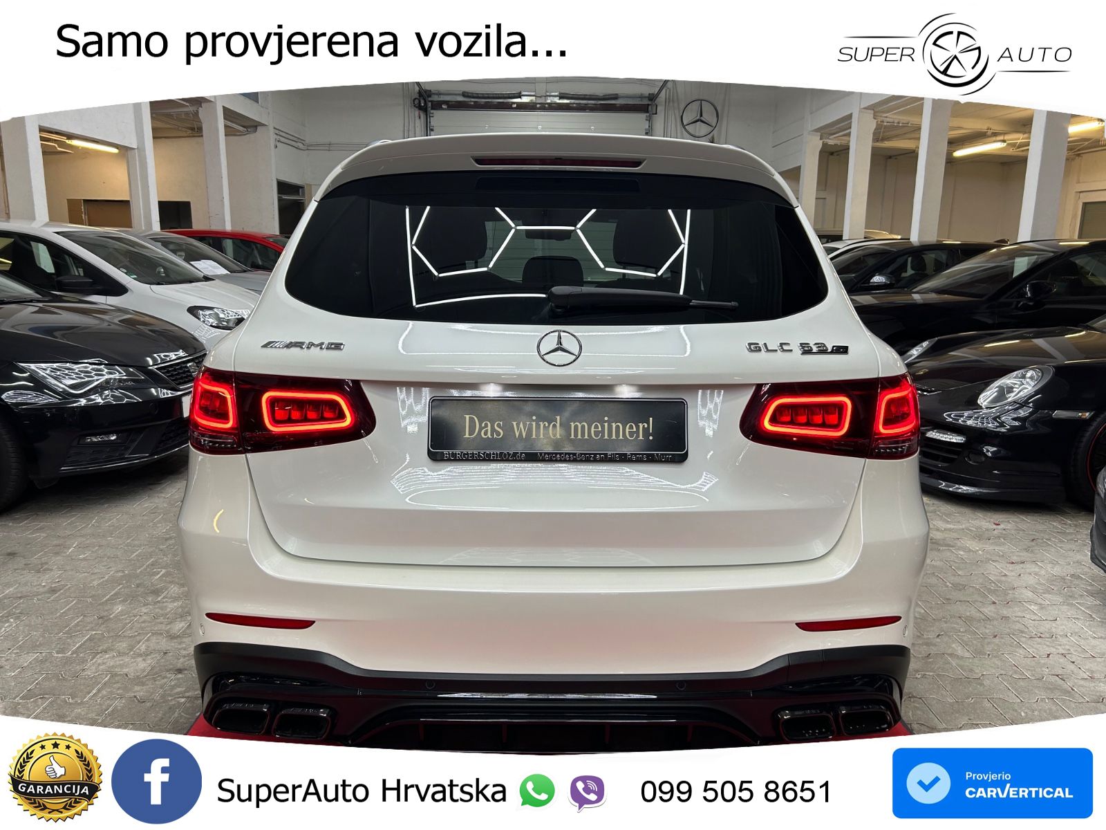 Mercedes AMG GLC 63 S V8 (510 KS) 4MATIC+ MCT ACC+HEAD+GR SJED+360+PANO
