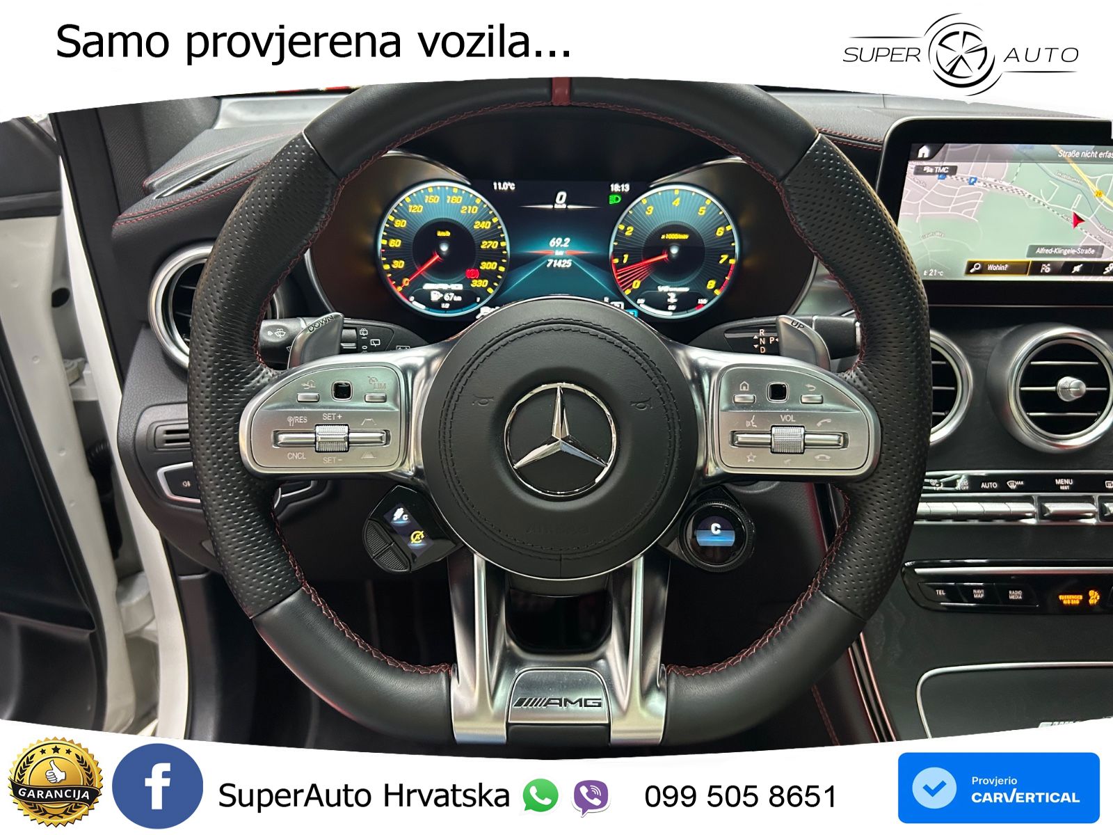 Mercedes AMG GLC 63 S V8 (510 KS) 4MATIC+ MCT ACC+HEAD+GR SJED+360+PANO