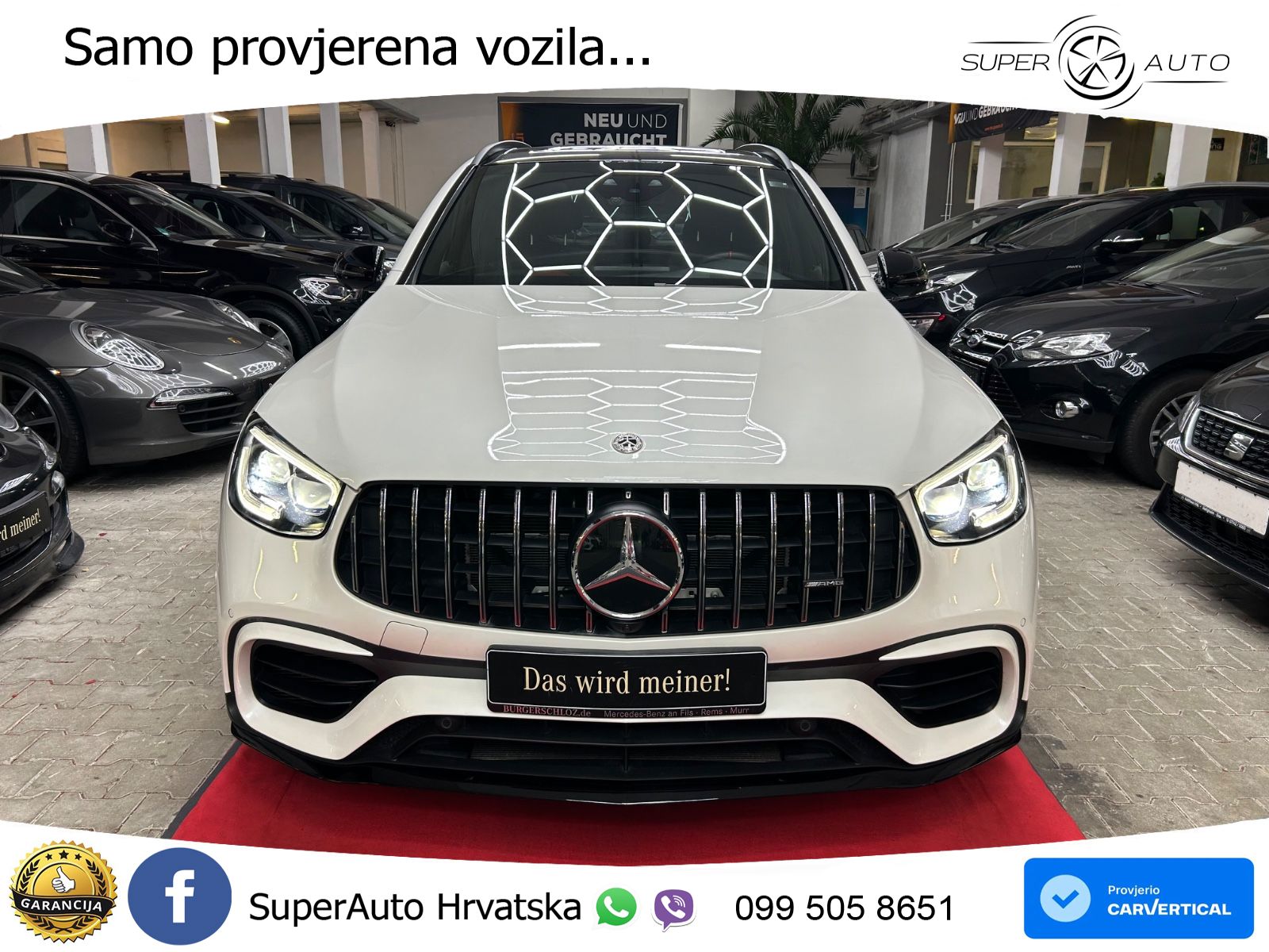 Mercedes AMG GLC 63 S V8 (510 KS) 4MATIC+ MCT ACC+HEAD+GR SJED+360+PANO