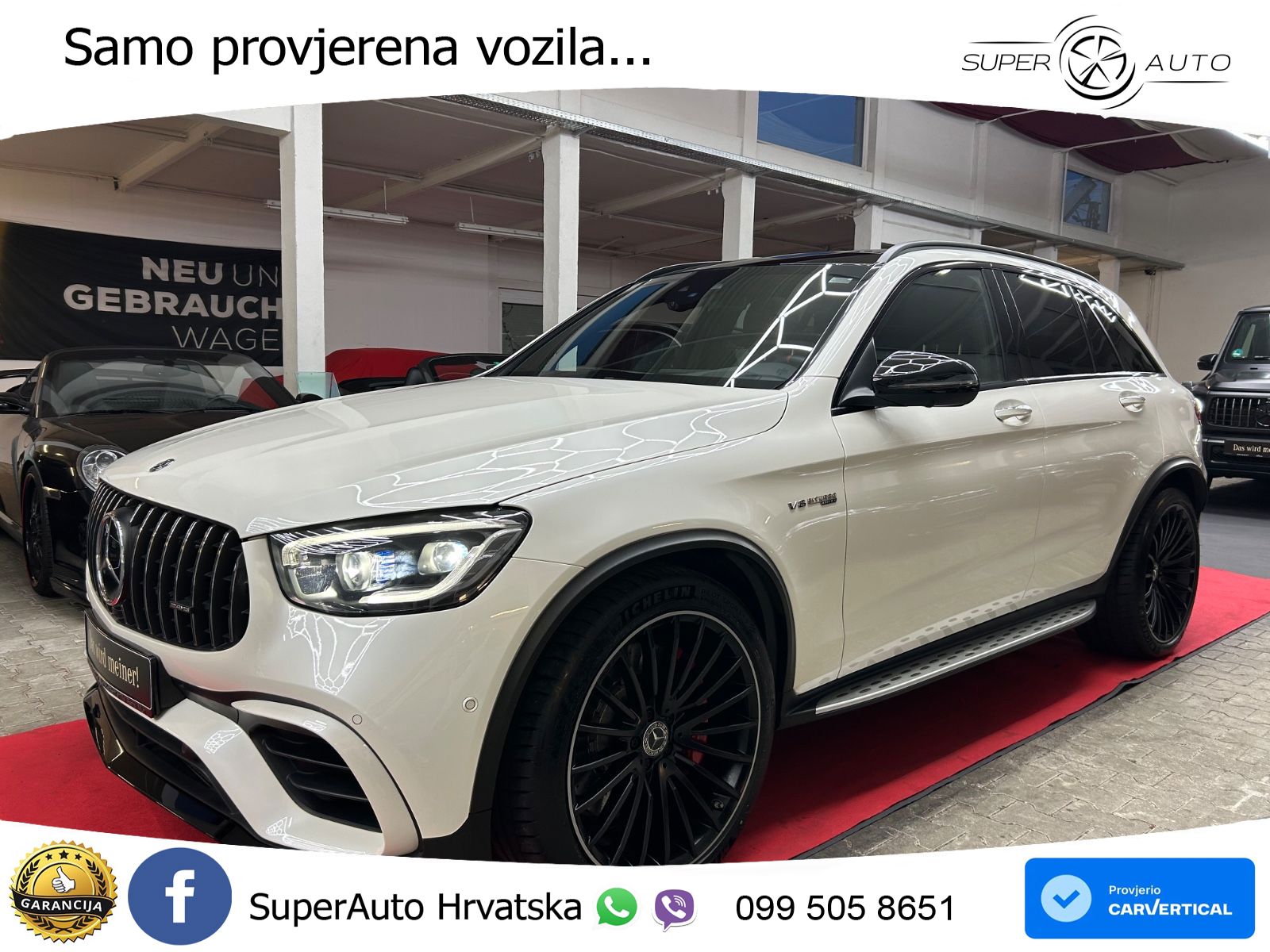 Mercedes AMG GLC 63 S V8 (510 KS) 4MATIC+ MCT ACC+HEAD+GR SJED+360+PANO