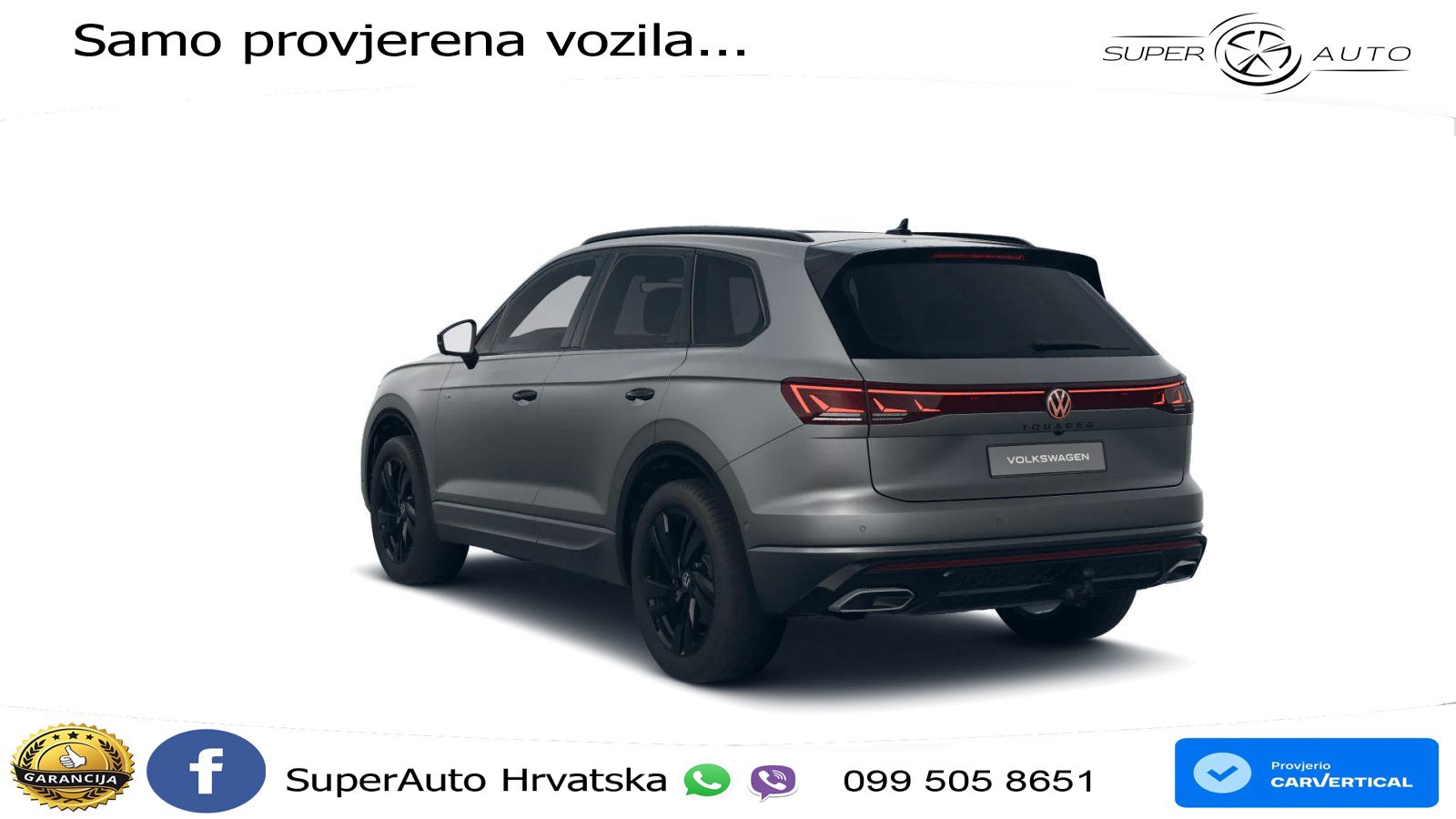 Volkswagen Touareg 3.0 V6 TDI (286 KS) 4MOTION Tiptronic ZRAČNI+ACC+GR SJED+KAM+PANO