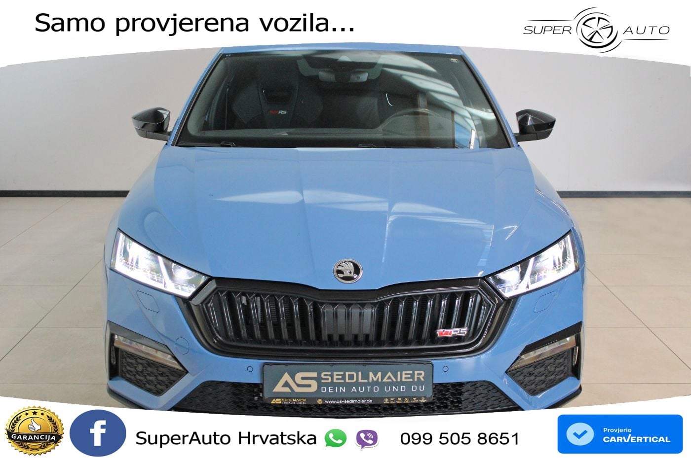 Škoda Octavia Combi RS 2.0 TDI (200 KS) DSG LED+GR SJED+ACC