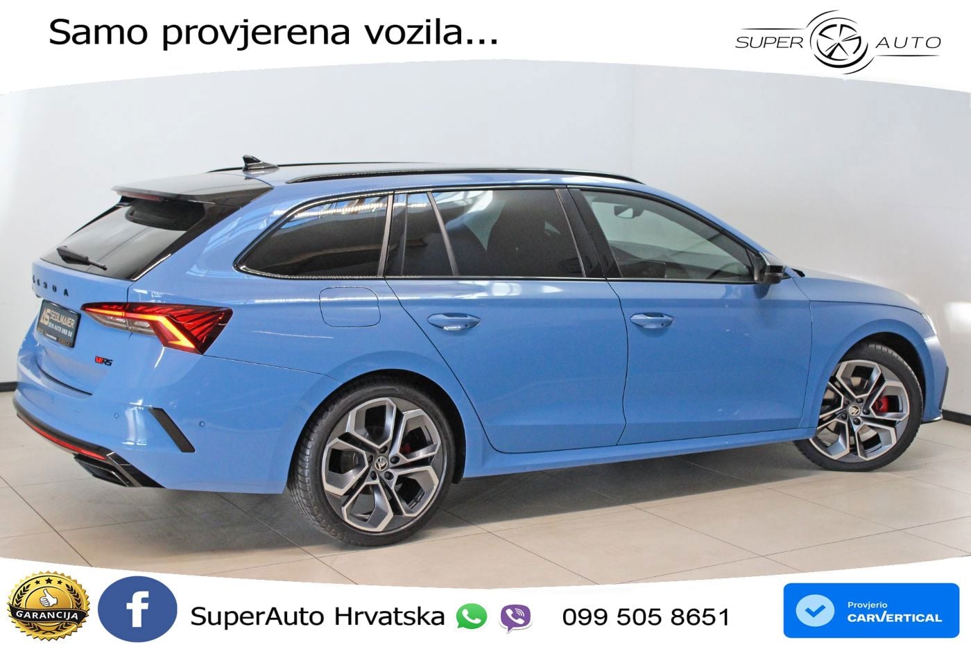 Škoda Octavia Combi RS 2.0 TDI (200 KS) DSG LED+GR SJED+ACC