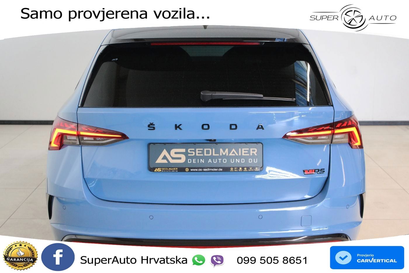 Škoda Octavia Combi RS 2.0 TDI (200 KS) DSG LED+GR SJED+ACC