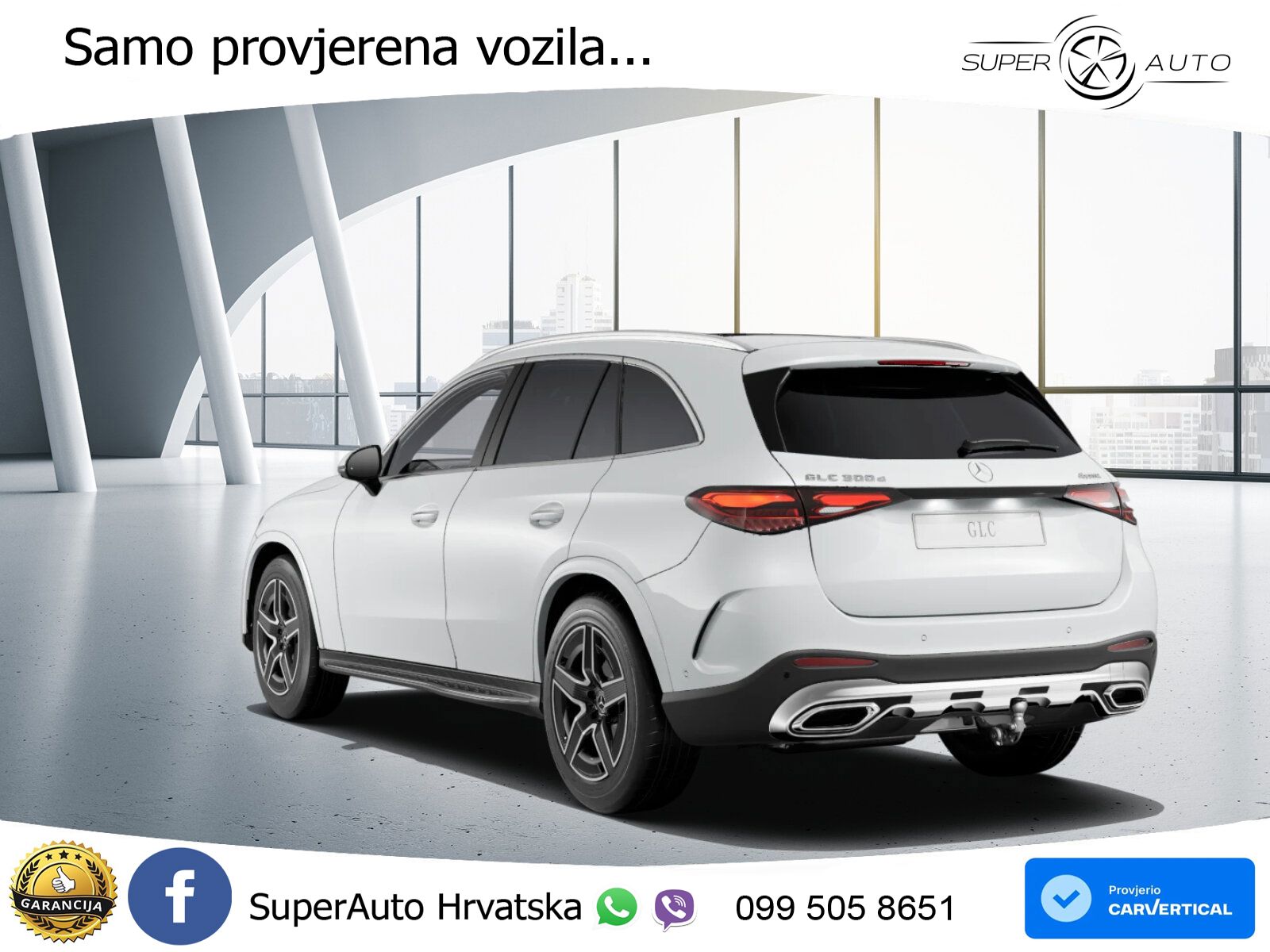 Mercedes GLC 300d (269 KS) 4MATIC 9G-TRONIC AMG ZRAČNI+ACC+GR SJED+KAM+PANO