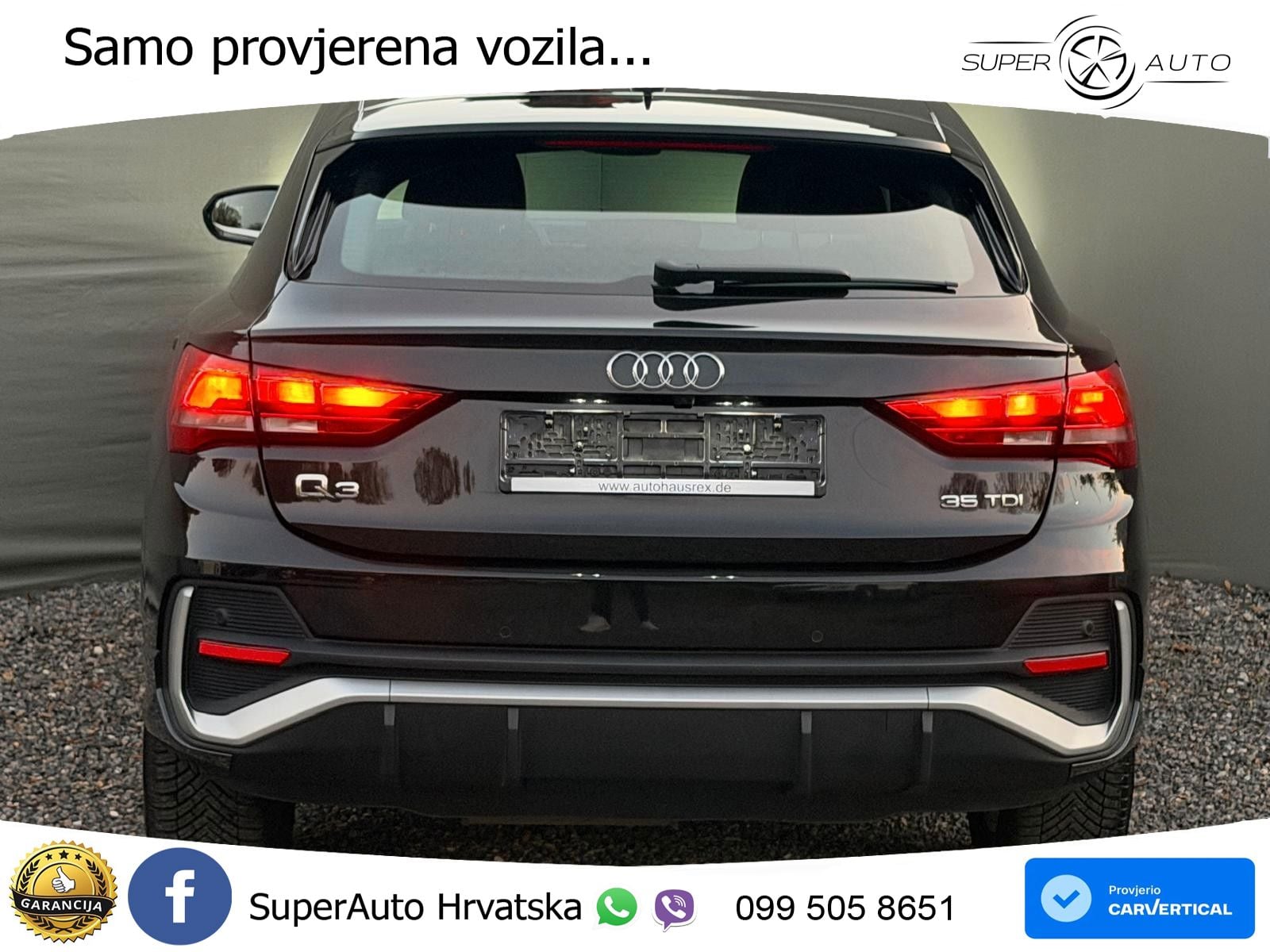 Audi Q3 Sportback 35 TDI (150 KS) S tronic S line LED+GR SJED+ACC