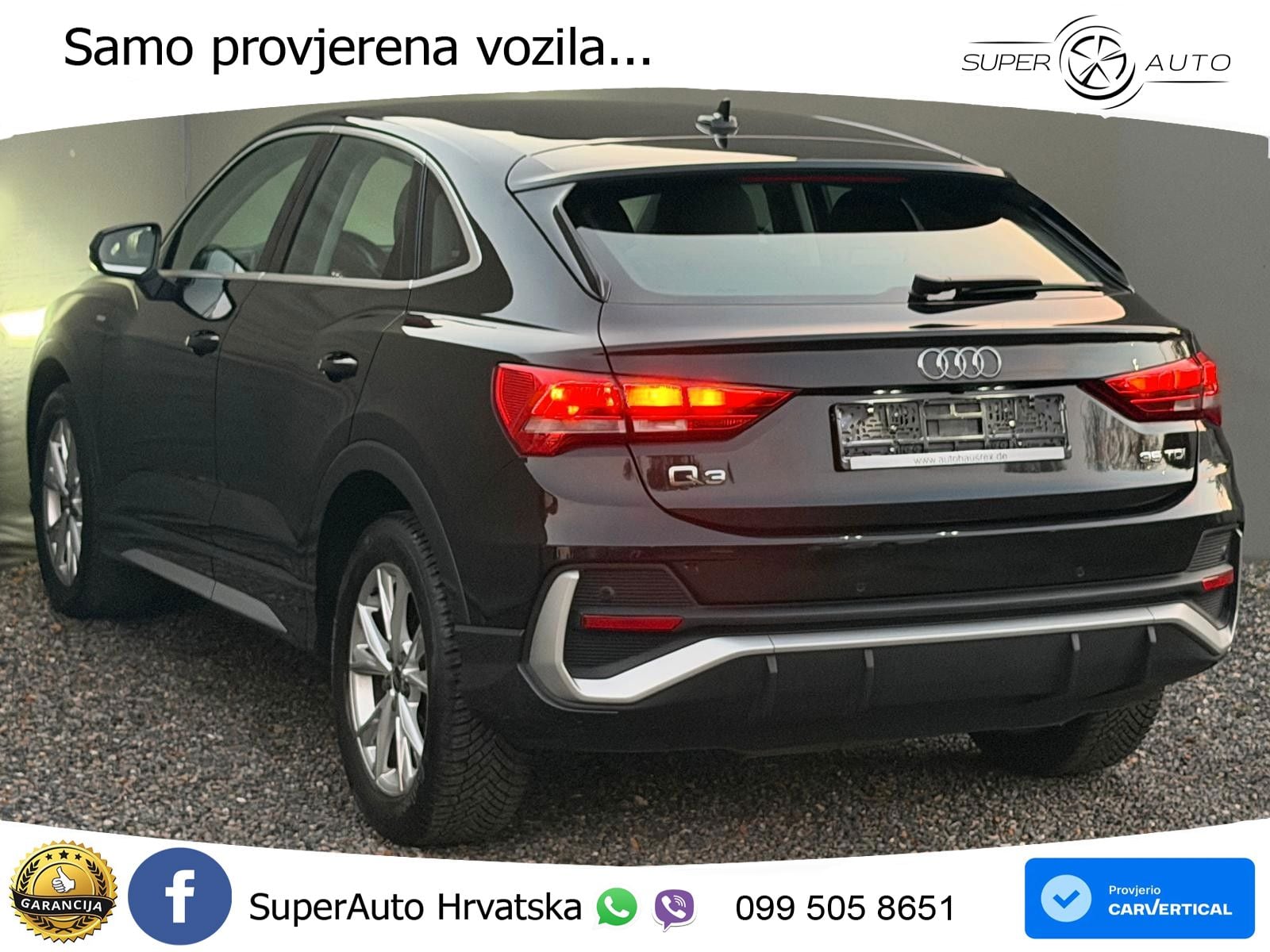 Audi Q3 Sportback 35 TDI (150 KS) S tronic S line LED+GR SJED+ACC