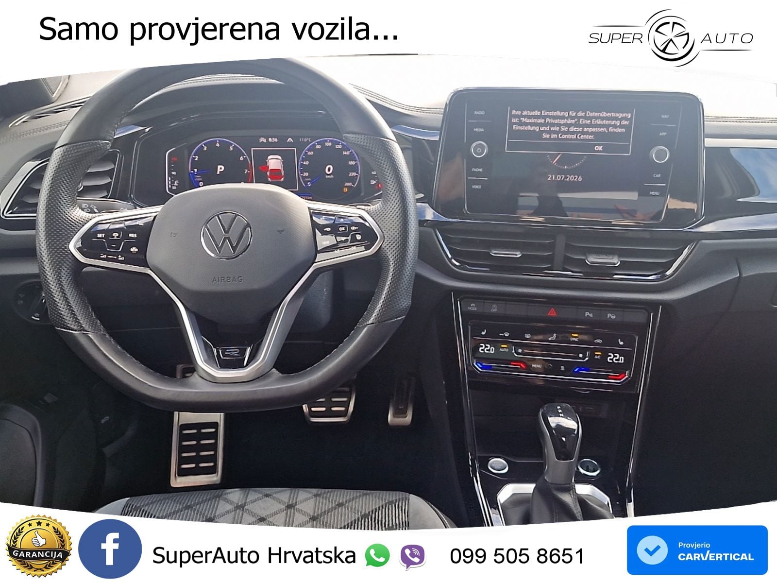 Volkswagen T-Roc 1.5 TSI (150 KS) R-Line MATRIX+GR SJED+KAM