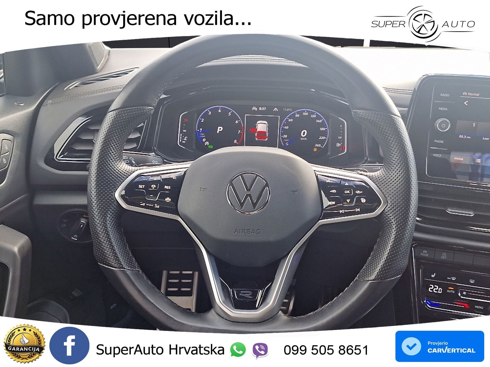 Volkswagen T-Roc 1.5 TSI (150 KS) R-Line MATRIX+GR SJED+KAM