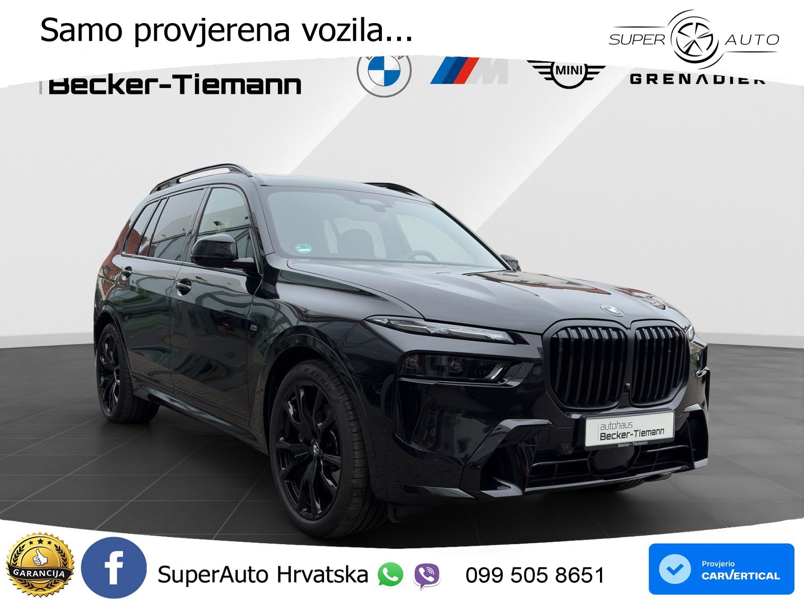 BMW X7 40d (352 KS) xDrive Steptronic M Sport ZRAČNI+ACC+GR SJED+KAM+PANO