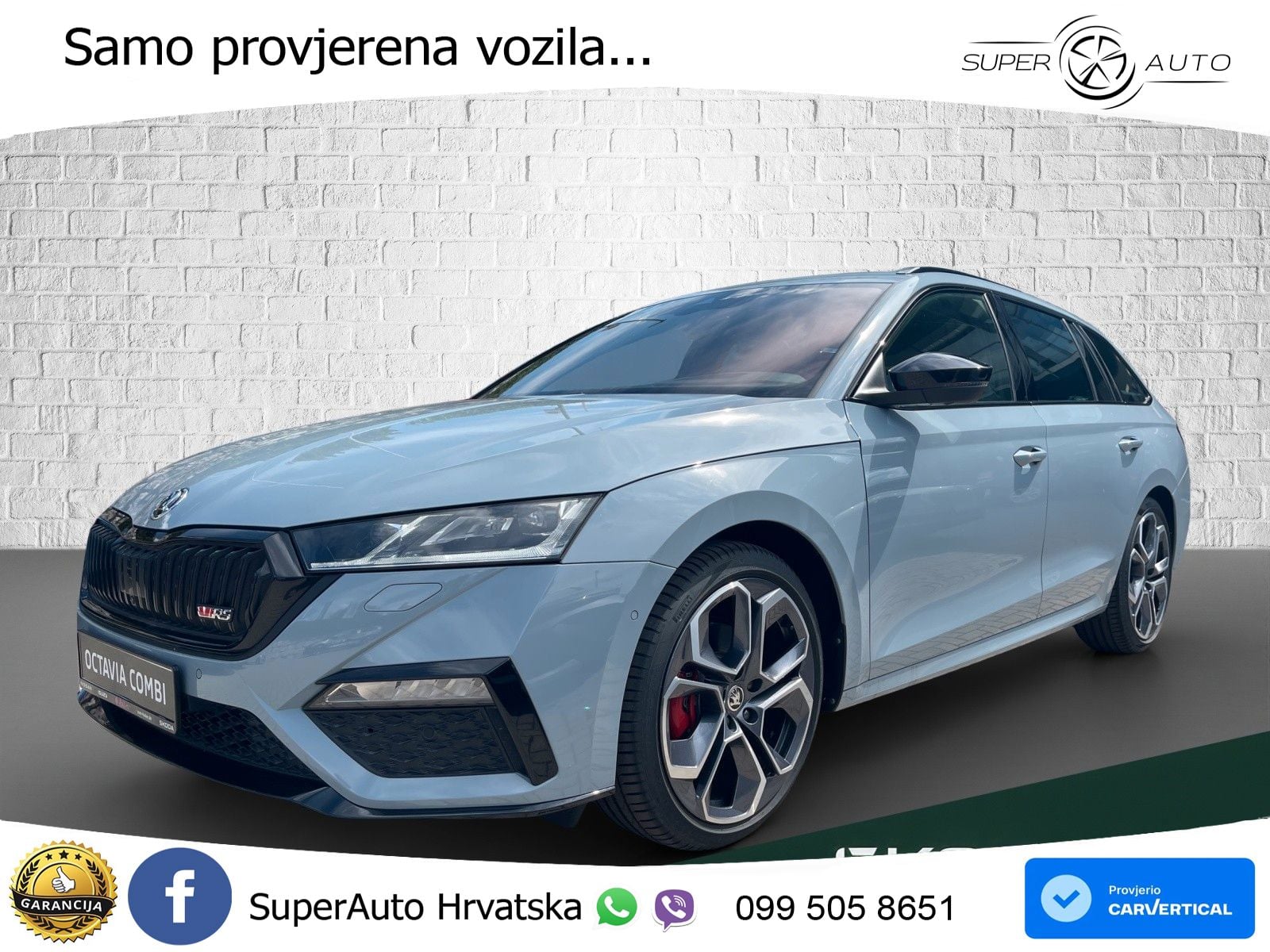 Škoda Octavia Combi RS 2.0 TDI (200 KS) DSG LED+GR SJED+ACC