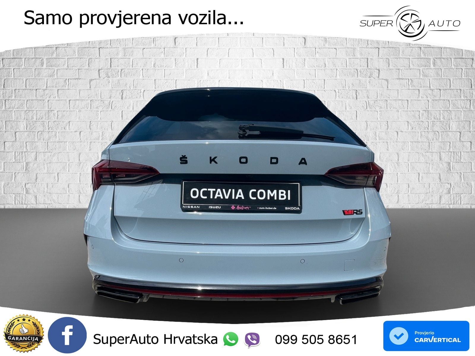 Škoda Octavia Combi RS 2.0 TDI (200 KS) DSG LED+GR SJED+ACC