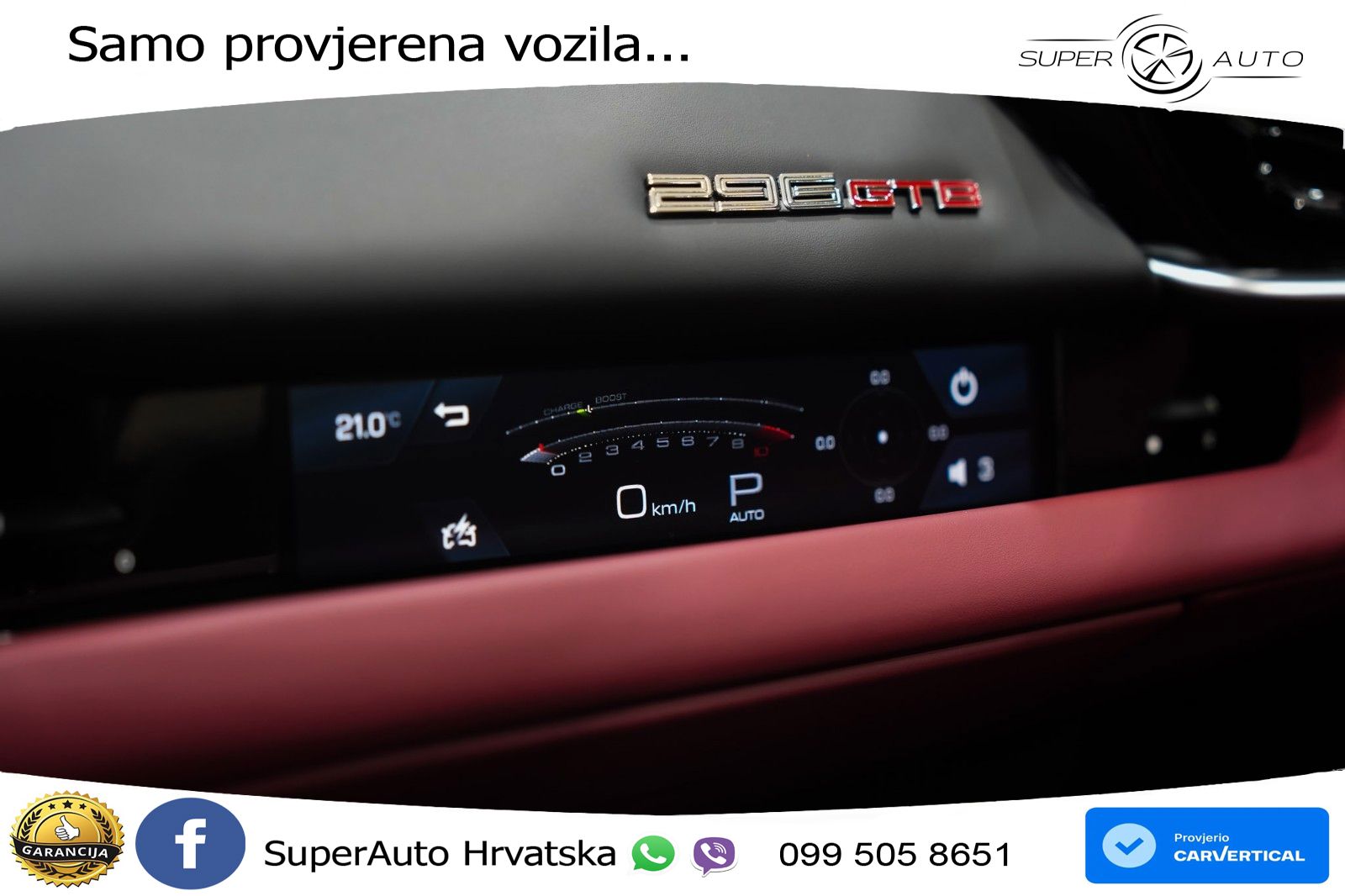 Ferrari 296 GTB 3.0 V6 (830 KS) F1 DCT