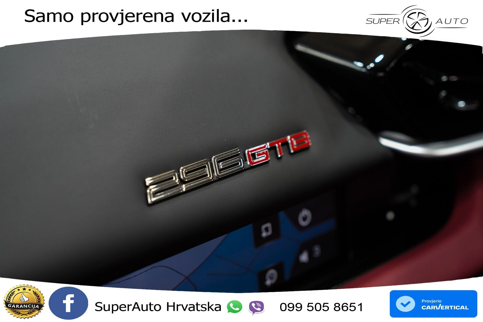 Ferrari 296 GTB 3.0 V6 (830 KS) F1 DCT