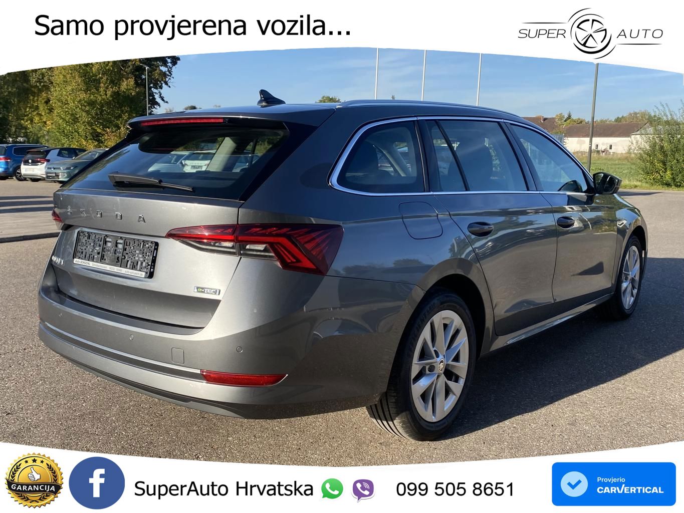 Škoda Octavia Combi 1.5 TSI (150 KS) DSG LED+GR SJED+ACC