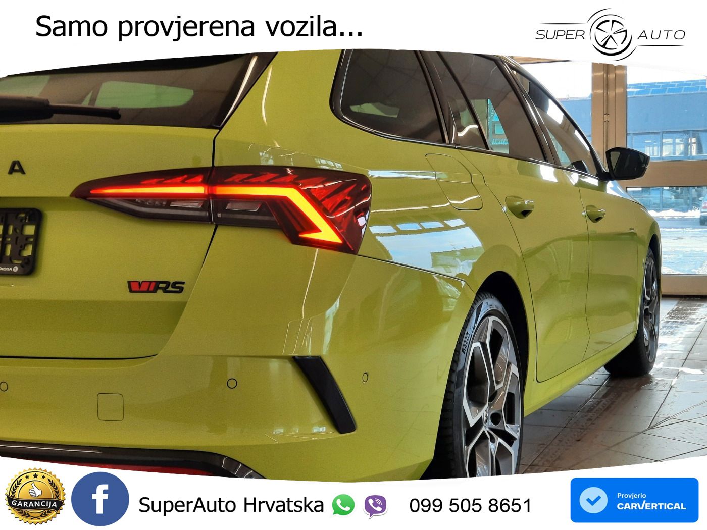 Škoda Octavia Combi RS 2.0 TDI (200 KS) 4x4 DSG LED+GR SJED+ACC