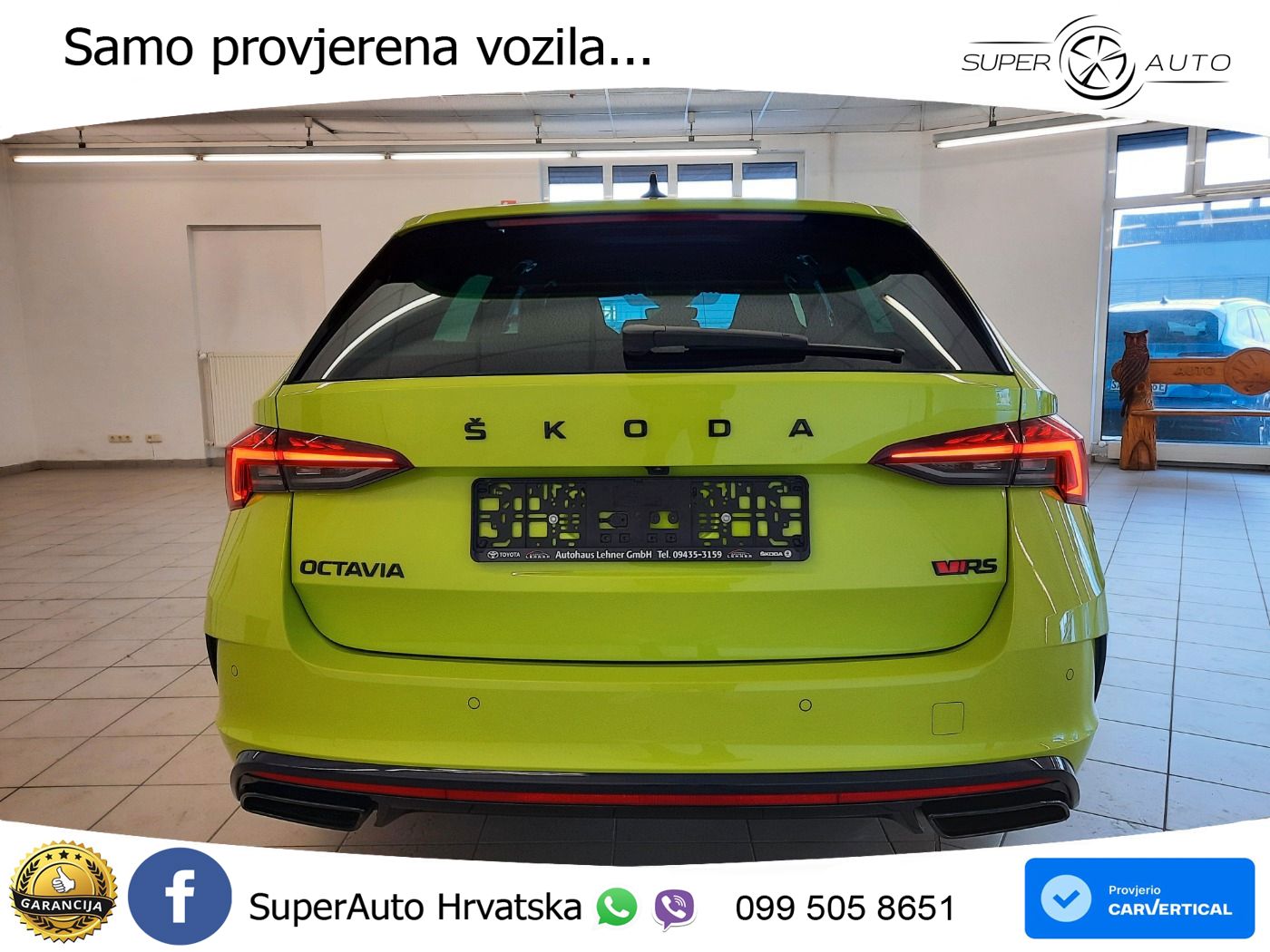 Škoda Octavia Combi RS 2.0 TDI (200 KS) 4x4 DSG LED+GR SJED+ACC
