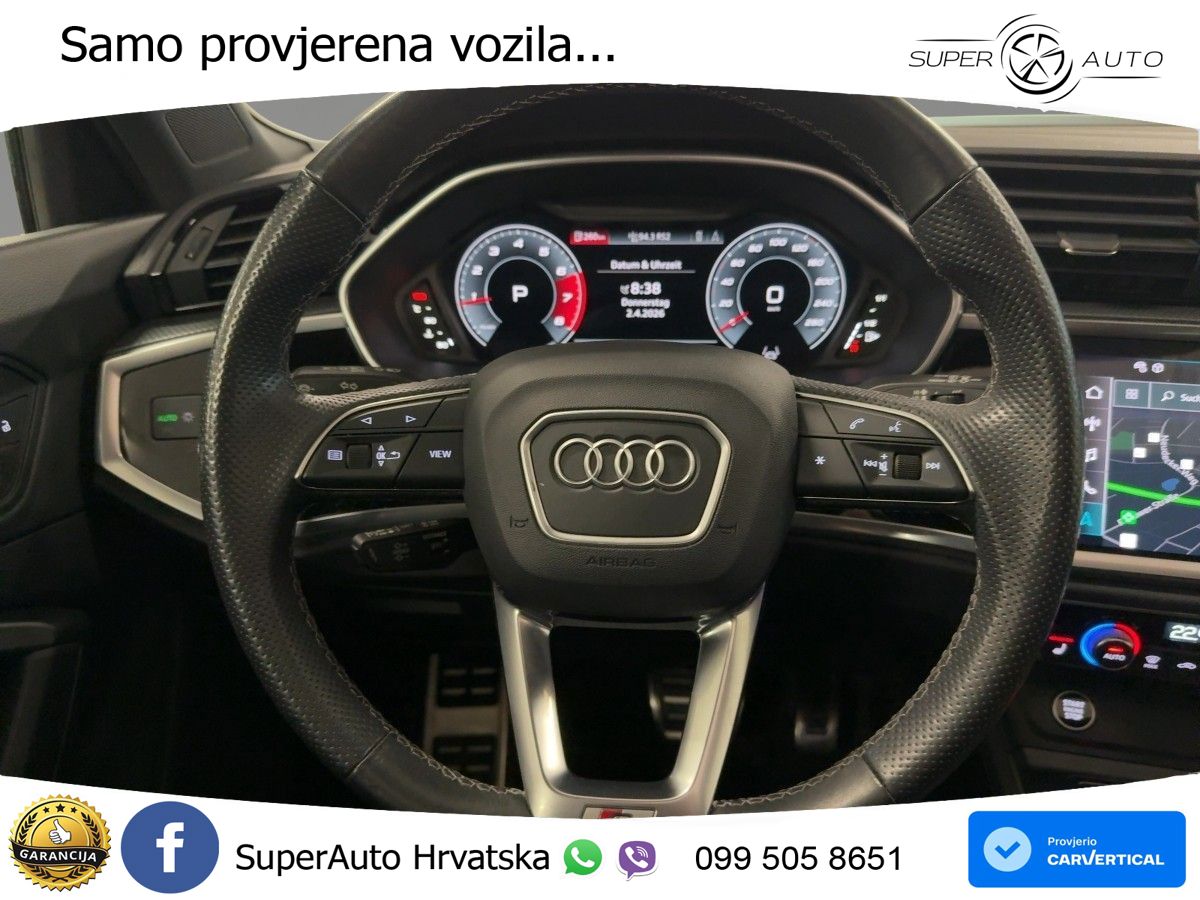 Audi Q3 40 TFSI (190 KS) quattro S tronic S line LED+GR SJED+ACC