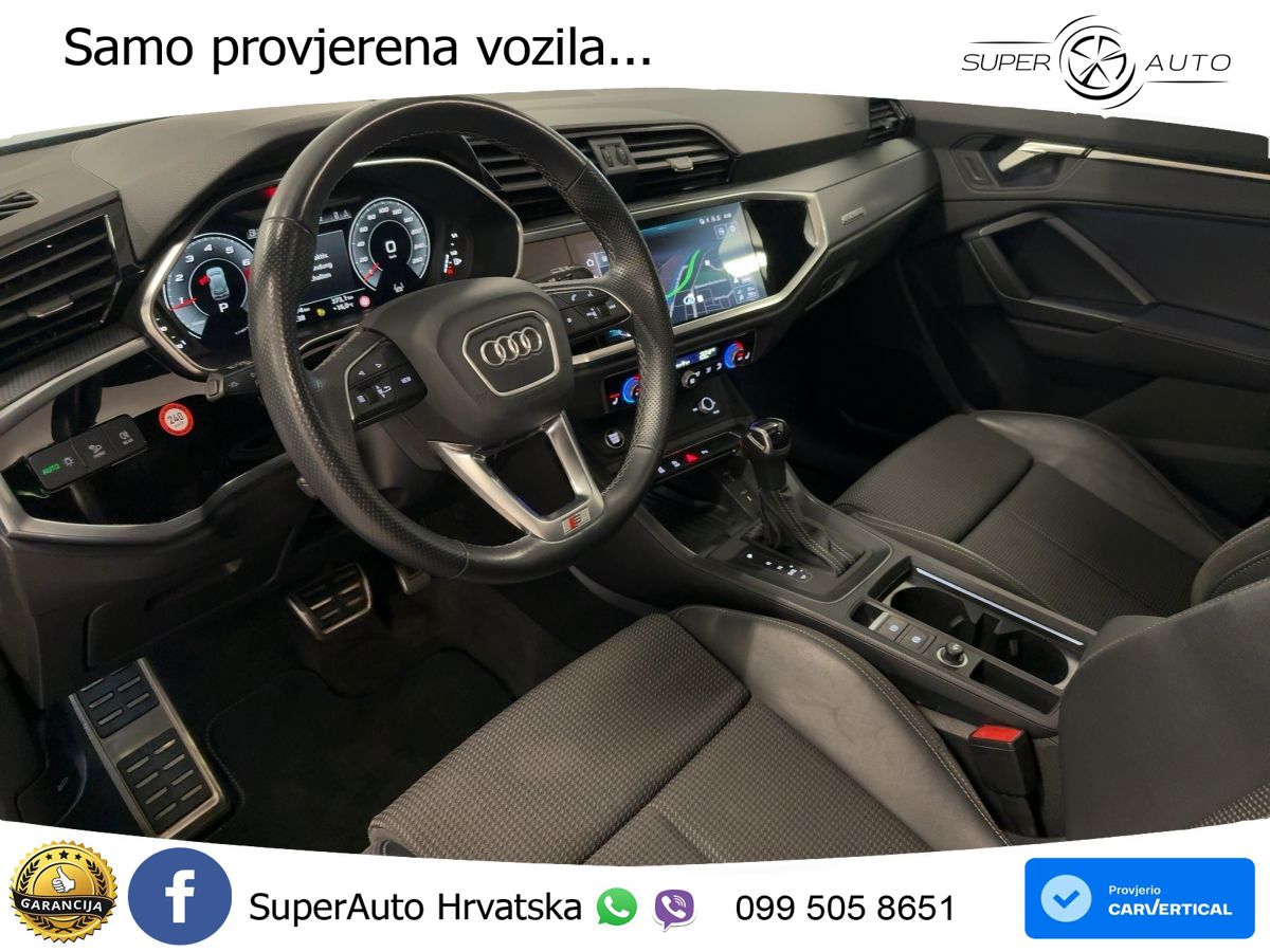 Audi Q3 40 TFSI (190 KS) quattro S tronic S line LED+GR SJED+ACC