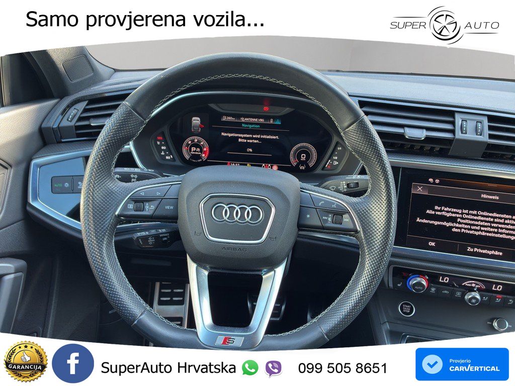 Audi Q3 40 TDI (200 KS) quattro S tronic S line MATRIX+GR SJED+KAM