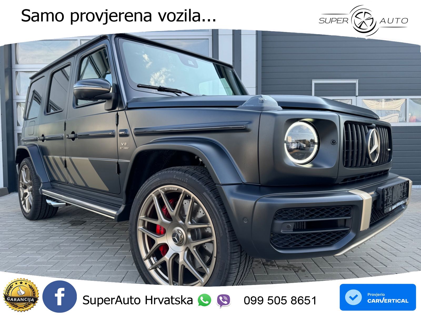 Mercedes AMG G 63 Long V8 (585 KS) 4MATIC 9G-TRONIC AMG SPEEDSHIFT TCT LED+GR SJED+ACC