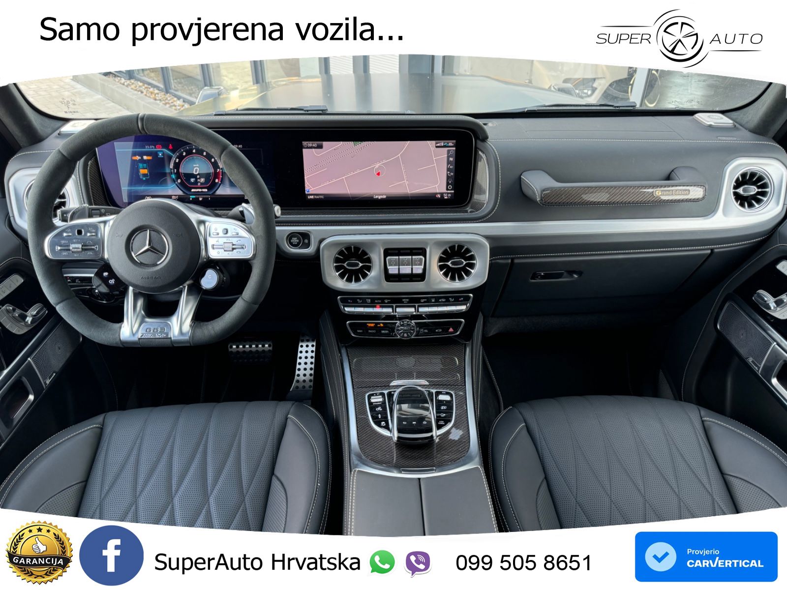 Mercedes AMG G 63 Long V8 (585 KS) 4MATIC 9G-TRONIC AMG SPEEDSHIFT TCT LED+GR SJED+ACC