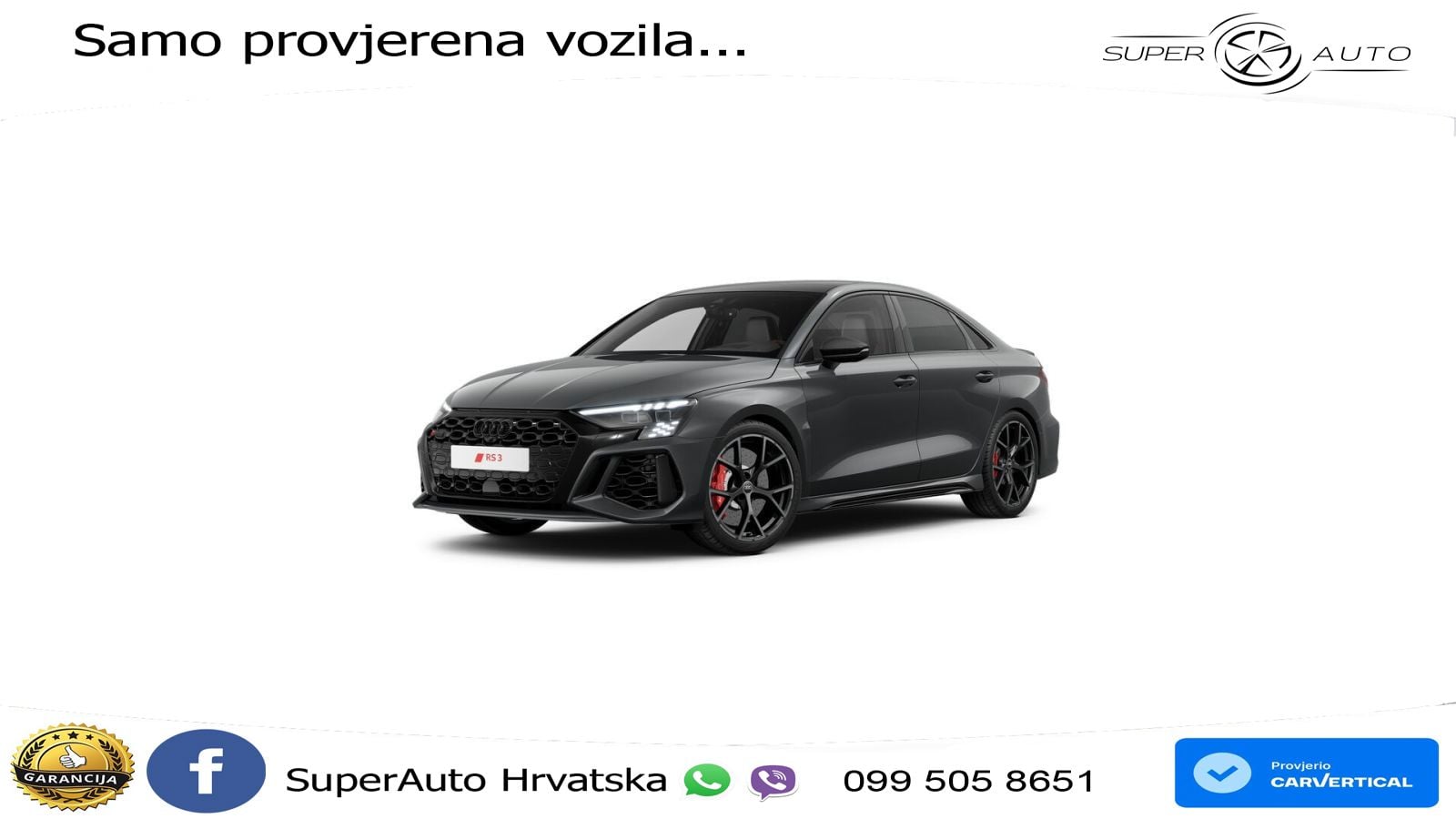 Audi RS3 Sedan 2.5 TFSI (400 KS) quattro S tronic MATRIX+GR SJED+KAM