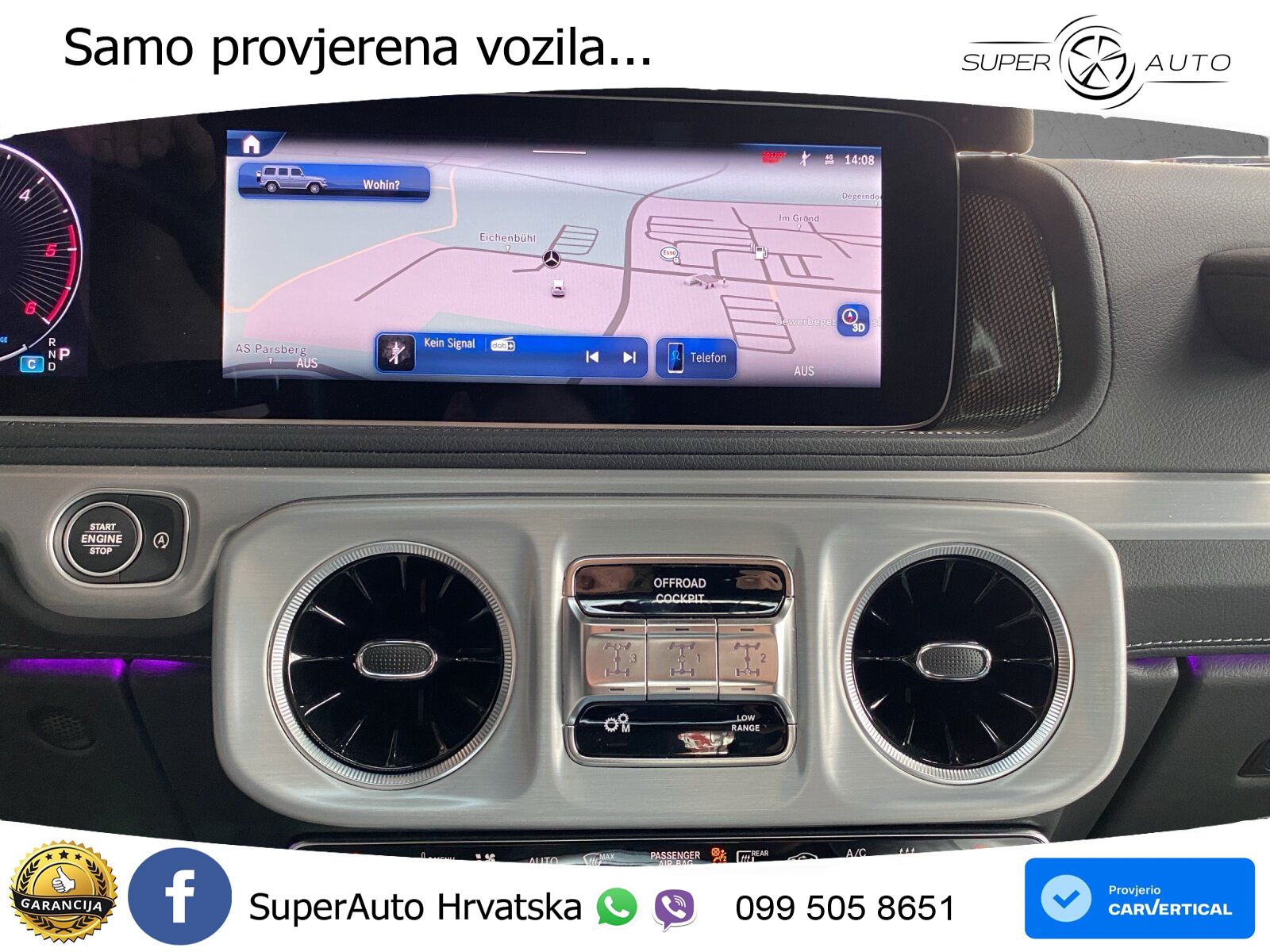 Mercedes G 450d Long (367 KS) 4MATIC 9G-TRONIC Professional LED+GR SJED+ACC