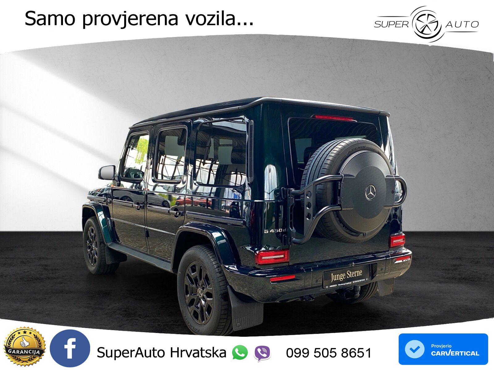 Mercedes G 450d Long (367 KS) 4MATIC 9G-TRONIC Professional LED+GR SJED+ACC
