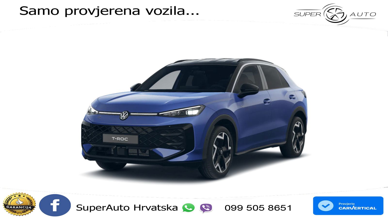 Volkswagen T-Roc 1.5 eTSI (150 KS)  DSG R-Line MATRIX+GR SJED+KAM
