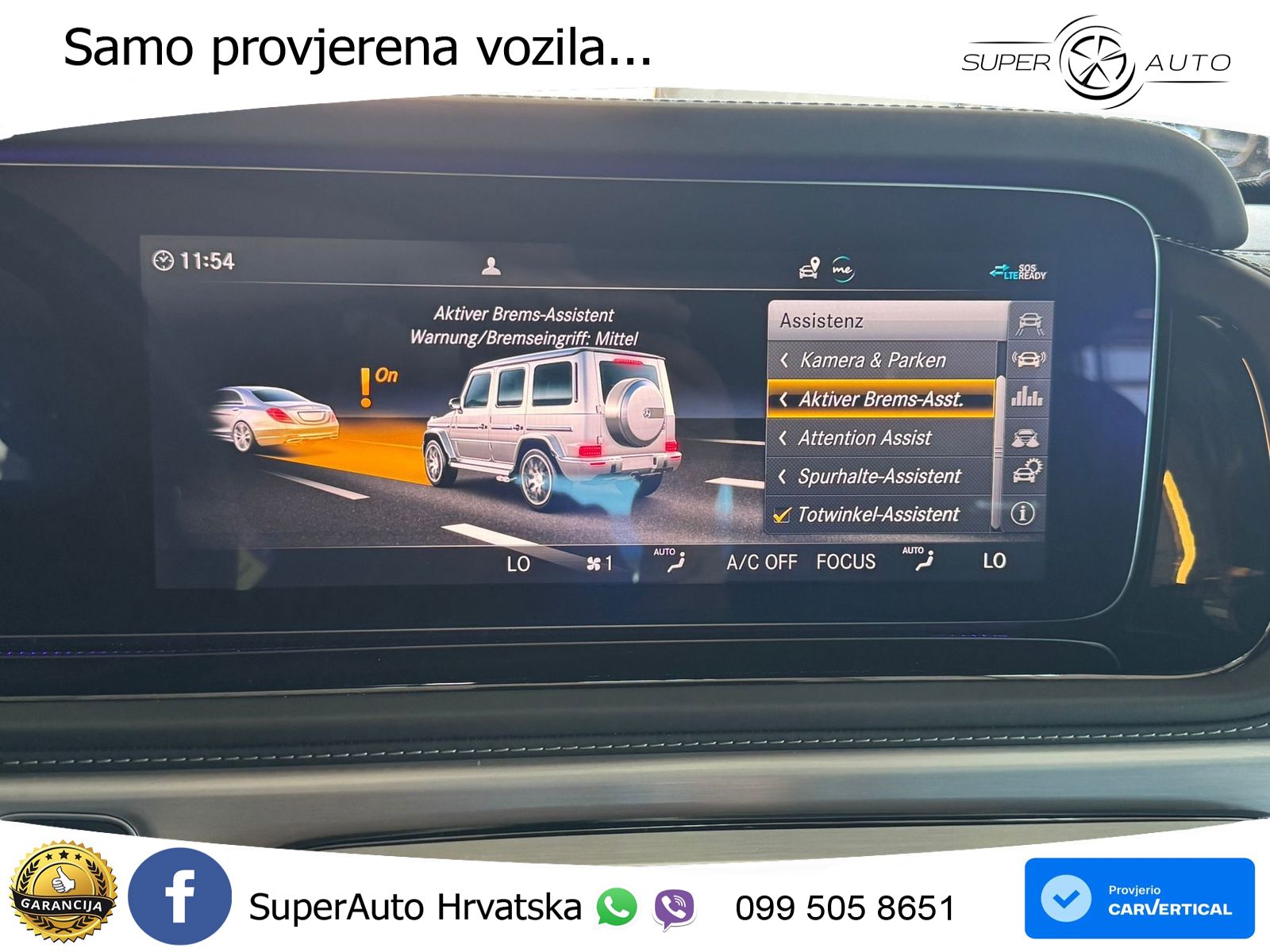 Mercedes AMG G 63 Long V8 (585 KS) 4MATIC 9G-TRONIC AMG SPEEDSHIFT PLUS ACC+GR SJED+360+PANO