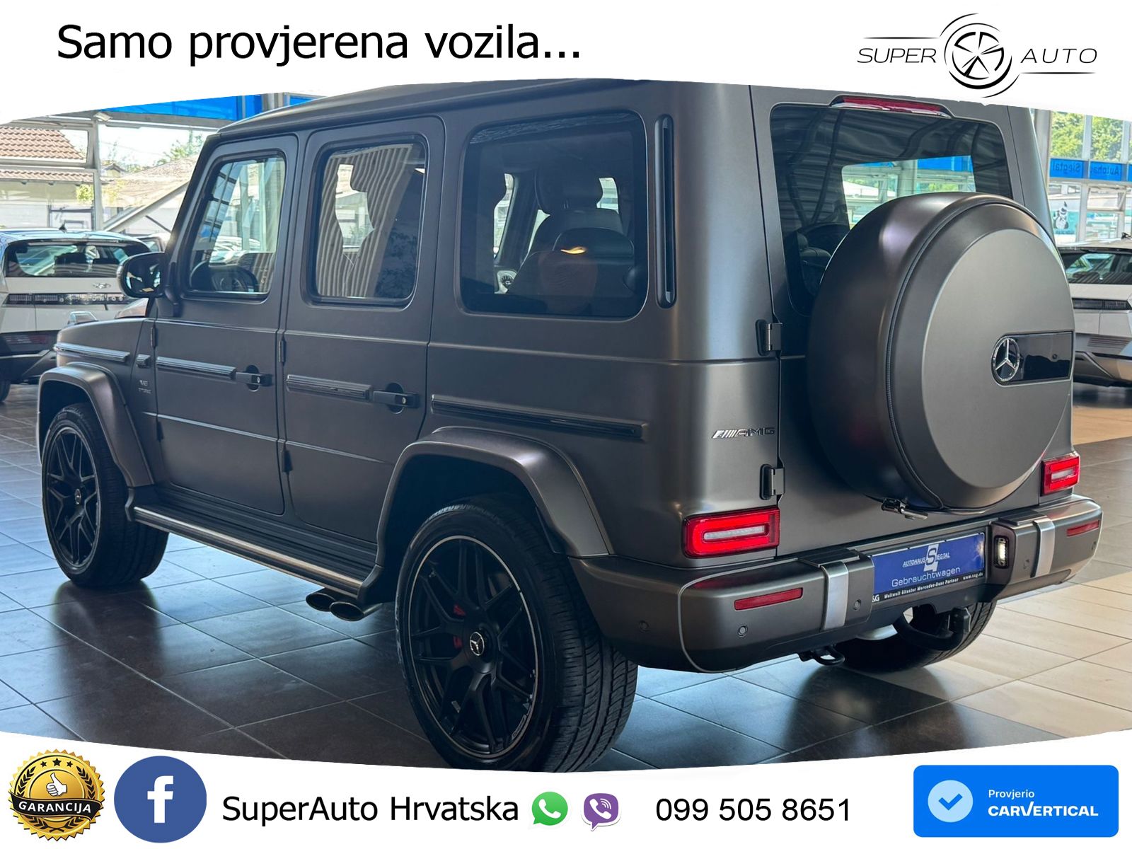 Mercedes AMG G 63 Long V8 (585 KS) 4MATIC 9G-TRONIC AMG SPEEDSHIFT PLUS ACC+GR SJED+360+PANO
