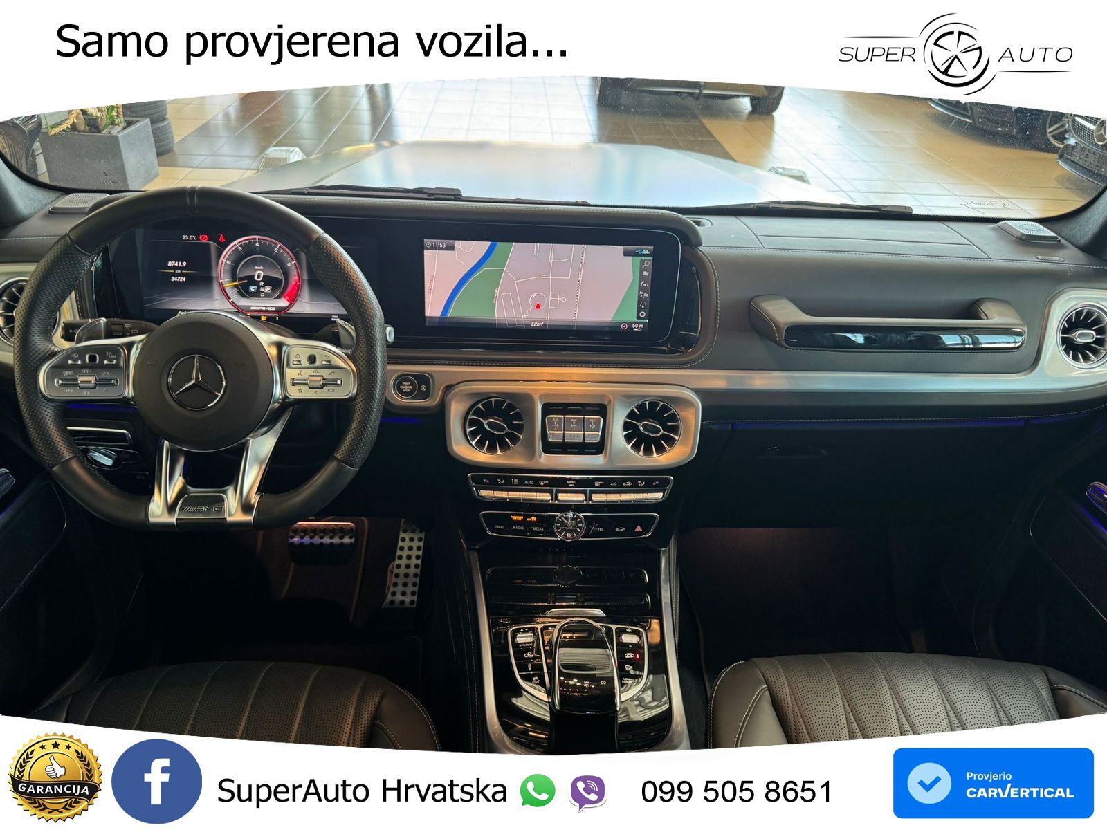 Mercedes AMG G 63 Long V8 (585 KS) 4MATIC 9G-TRONIC AMG SPEEDSHIFT PLUS ACC+GR SJED+360+PANO