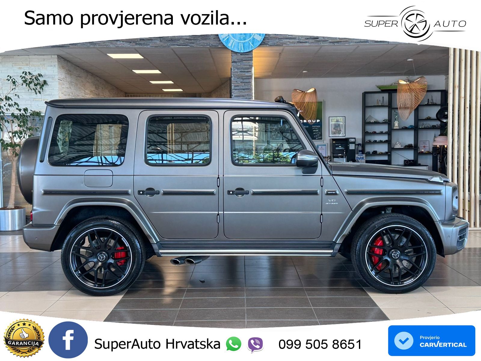 Mercedes AMG G 63 Long V8 (585 KS) 4MATIC 9G-TRONIC AMG SPEEDSHIFT PLUS ACC+GR SJED+360+PANO