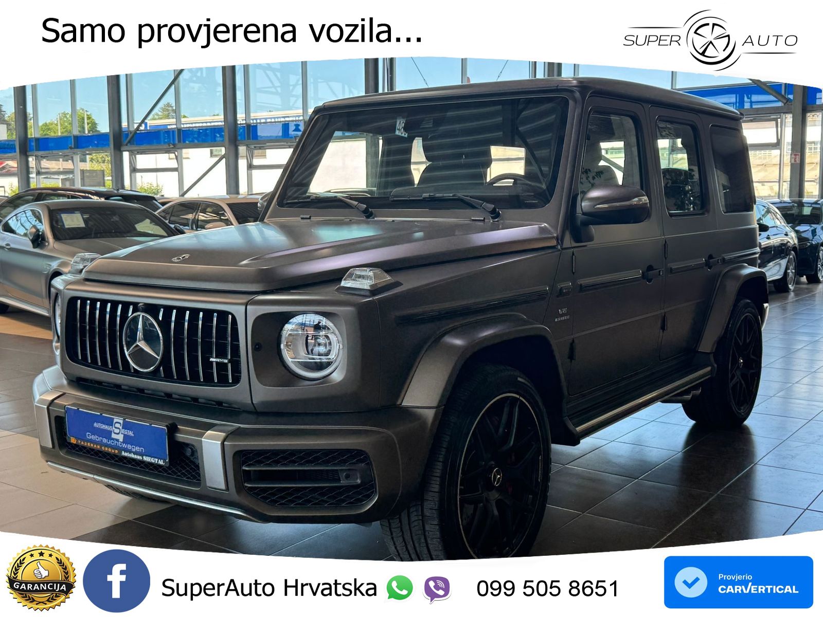 Mercedes AMG G 63 Long V8 (585 KS) 4MATIC 9G-TRONIC AMG SPEEDSHIFT PLUS ACC+GR SJED+360+PANO