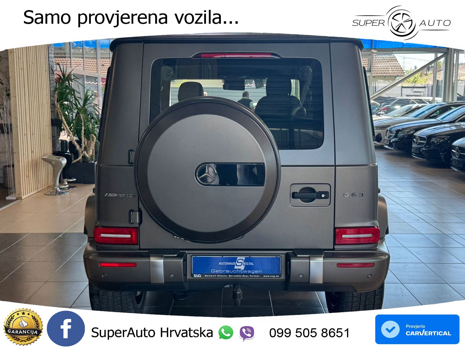 Mercedes AMG G 63 Long V8 (585 KS) 4MATIC 9G-TRONIC AMG SPEEDSHIFT PLUS ACC+GR SJED+360+PANO