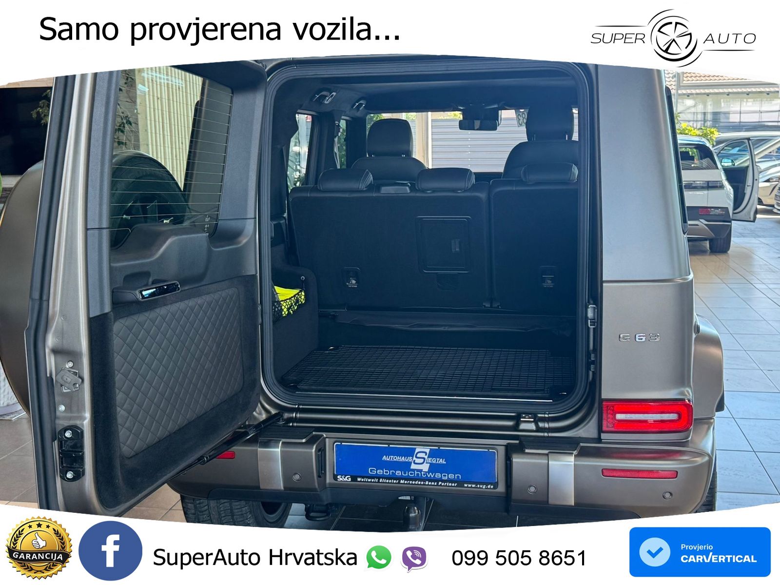 Mercedes AMG G 63 Long V8 (585 KS) 4MATIC 9G-TRONIC AMG SPEEDSHIFT PLUS ACC+GR SJED+360+PANO