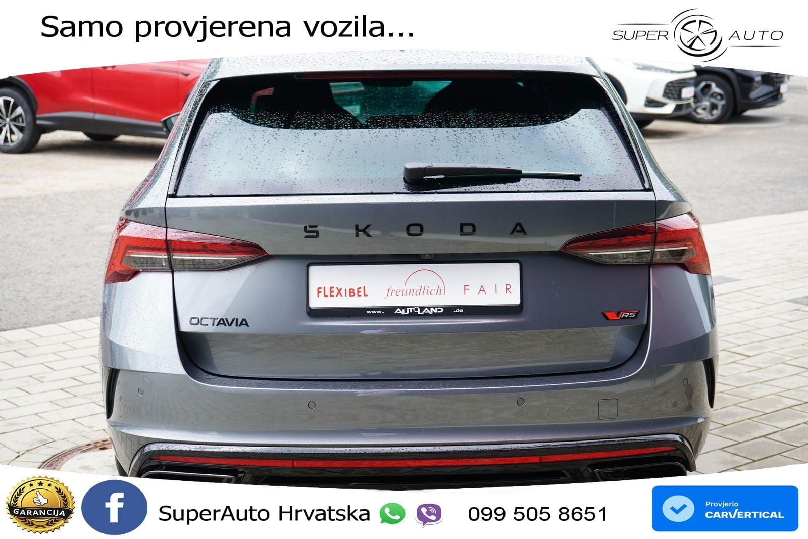 Škoda Octavia Combi RS 2.0 TSI (265 KS) DSG LED+GR SJED+ACC
