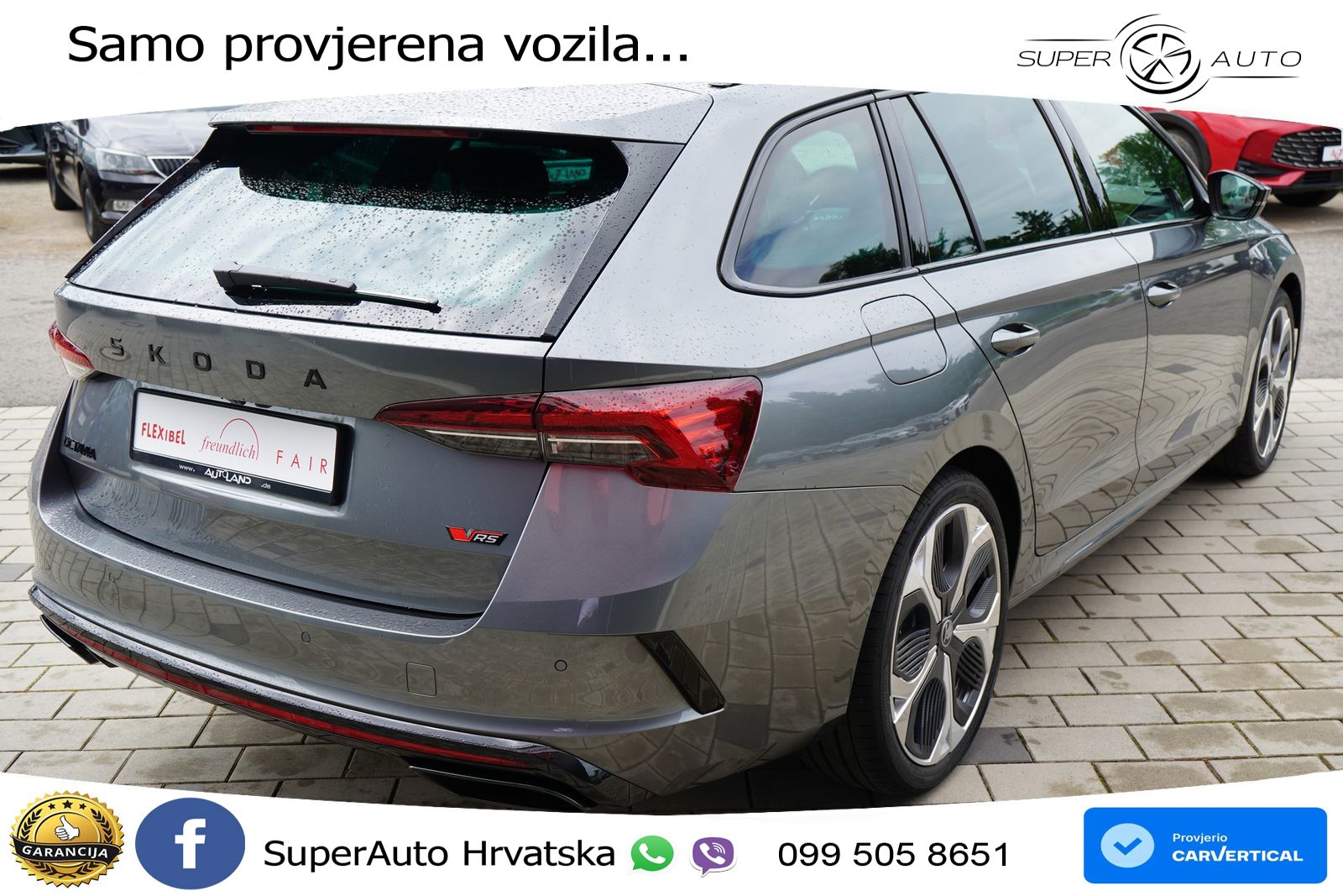 Škoda Octavia Combi RS 2.0 TSI (265 KS) DSG LED+GR SJED+ACC
