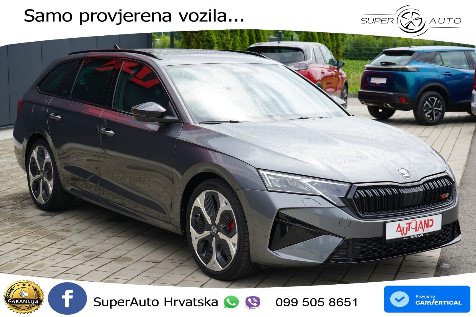 Škoda Octavia Combi RS 2.0 TSI (265 KS) DSG LED+GR SJED+ACC
