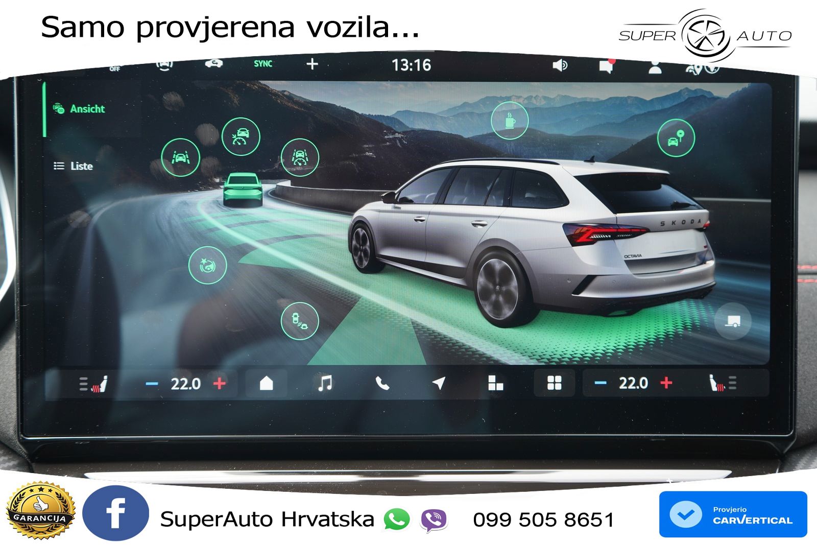 Škoda Octavia Combi RS 2.0 TSI (265 KS) DSG LED+GR SJED+ACC