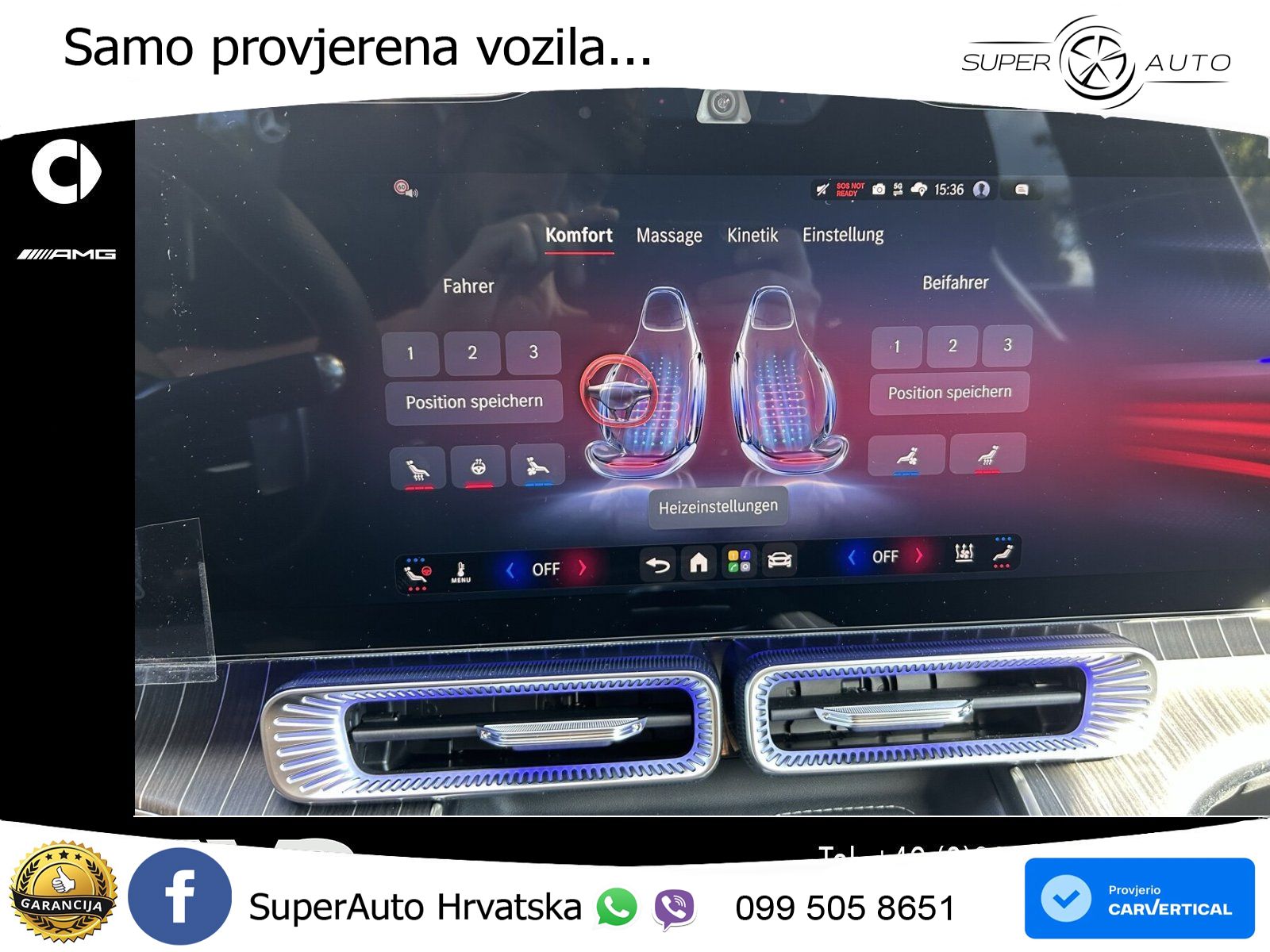 Mercedes GLC 400 94 kWh (489 KS) 4MATIC EQ Technology AMG ZRAČNI+ACC+GR SJED+KAM+PANO