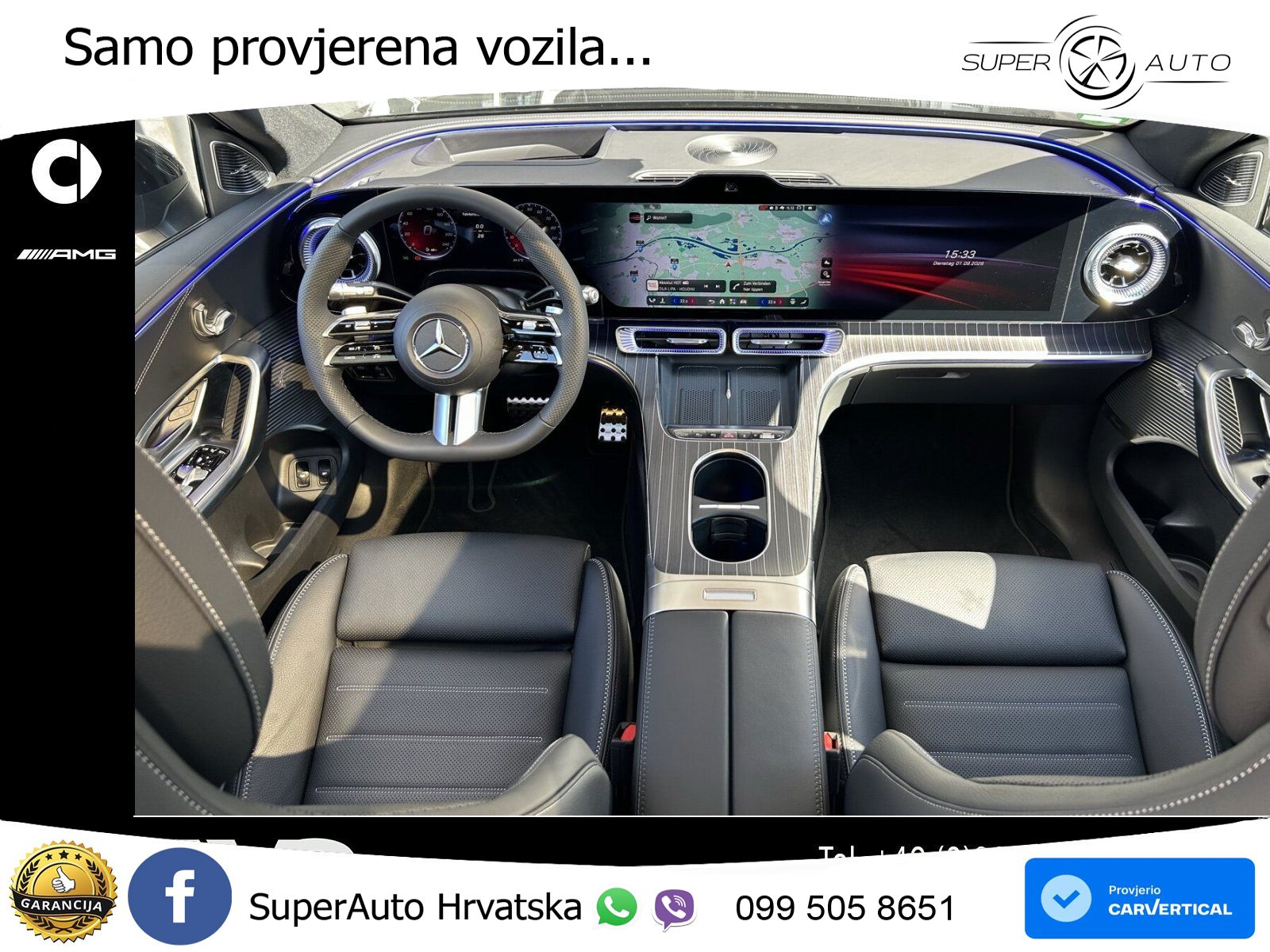 Mercedes GLC 400 94 kWh (489 KS) 4MATIC EQ Technology AMG ZRAČNI+ACC+GR SJED+KAM+PANO