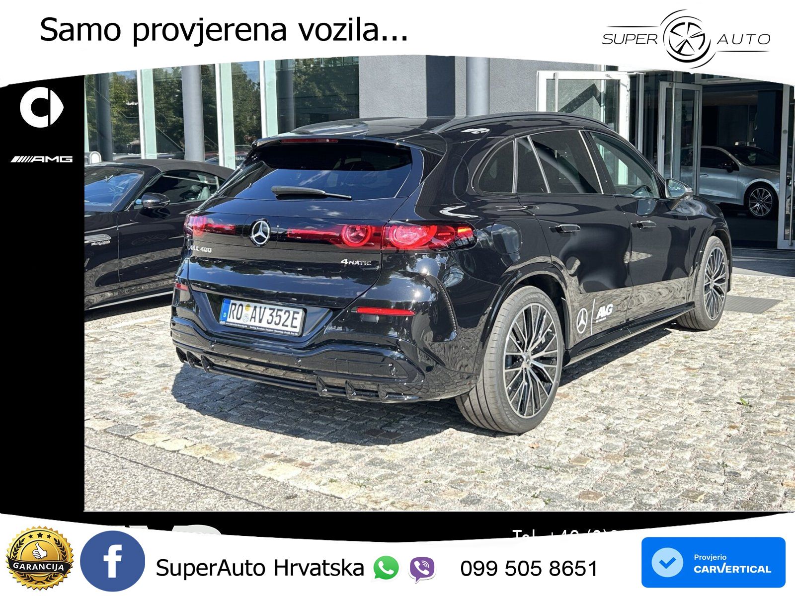 Mercedes GLC 400 94 kWh (489 KS) 4MATIC EQ Technology AMG ZRAČNI+ACC+GR SJED+KAM+PANO