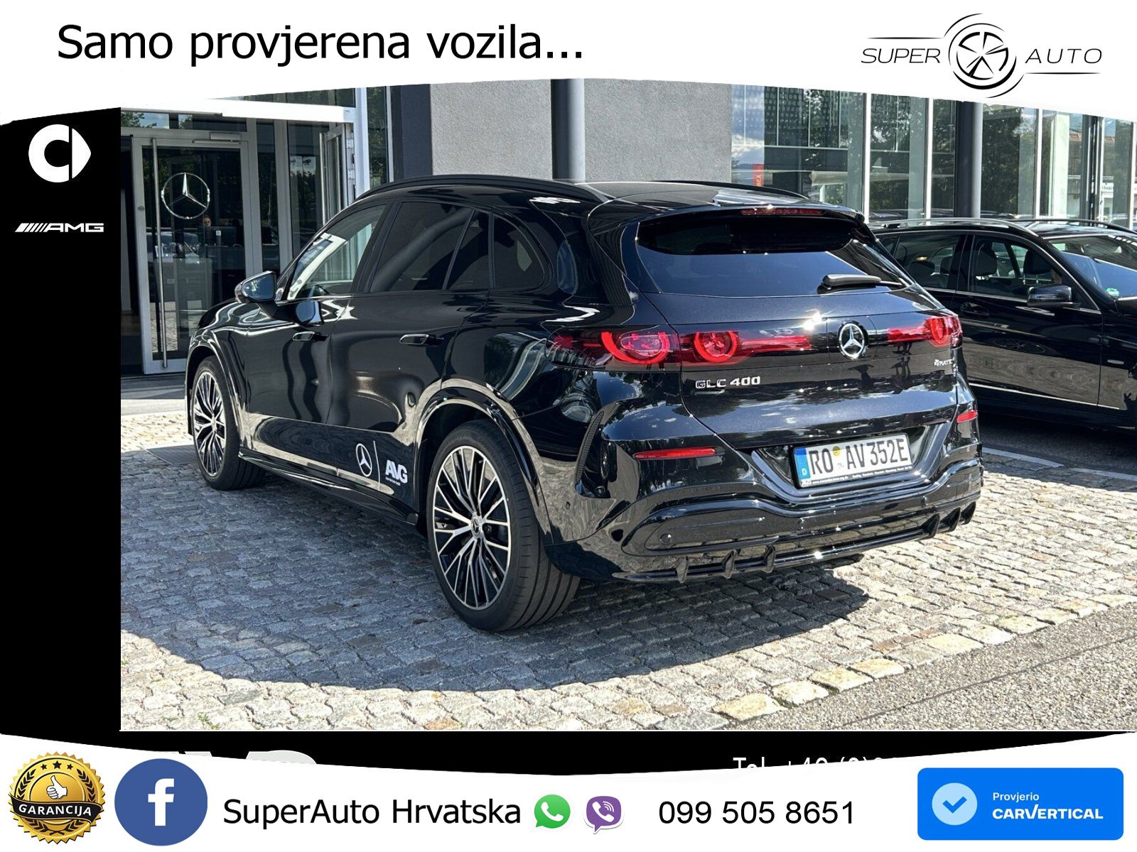 Mercedes GLC 400 94 kWh (489 KS) 4MATIC EQ Technology AMG ZRAČNI+ACC+GR SJED+KAM+PANO
