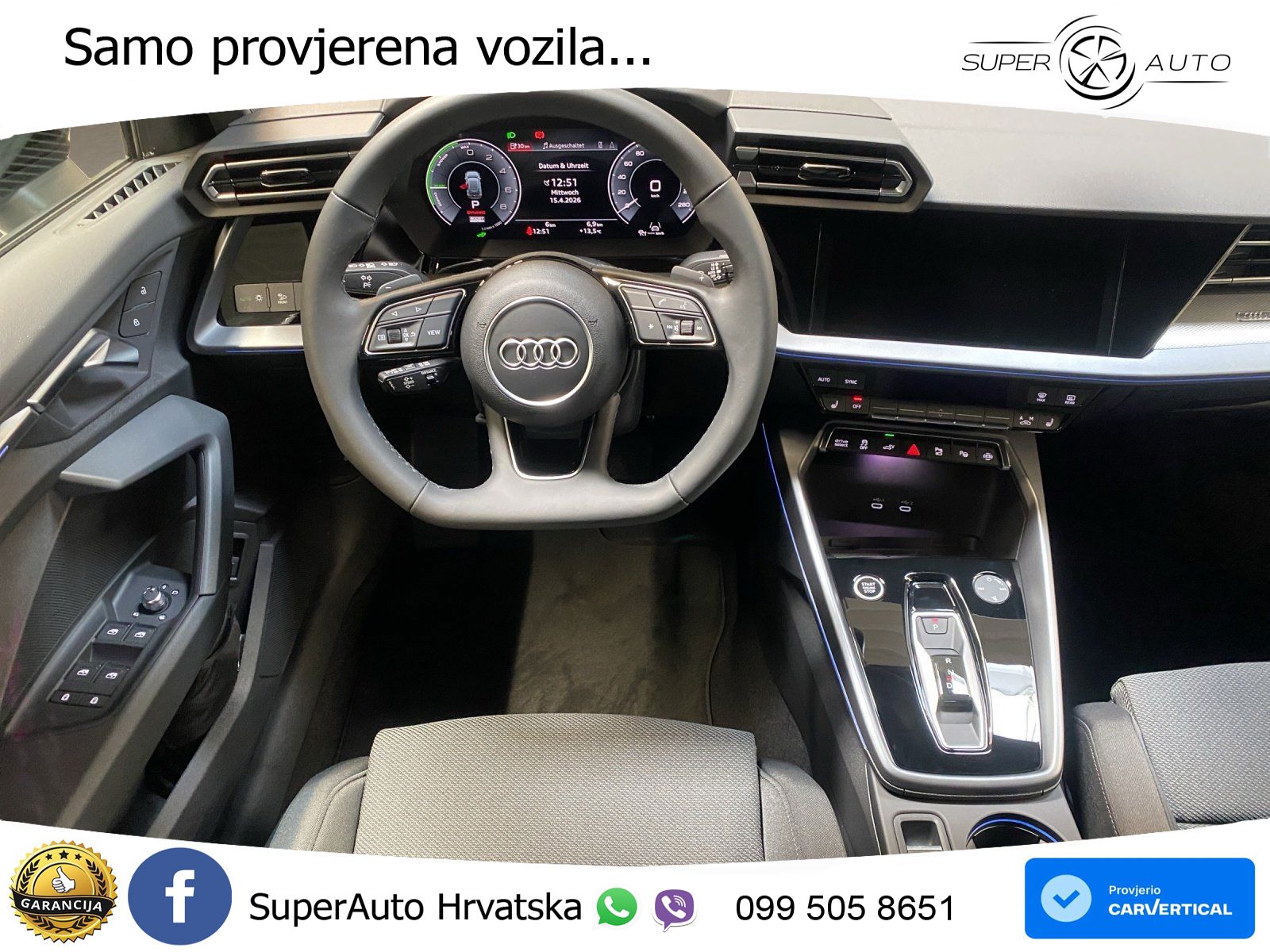 Audi A3 40 TFSIe (204 KS) S tronic LED+GR SJED+ACC