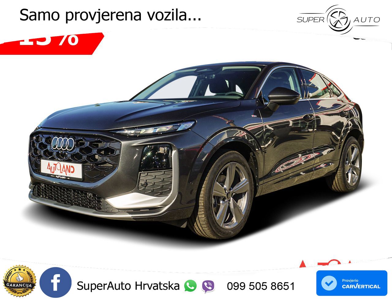 Audi Q3 III Sportback 1.5 TFSI (150 KS) S tronic S line LED+GR SJED+ACC