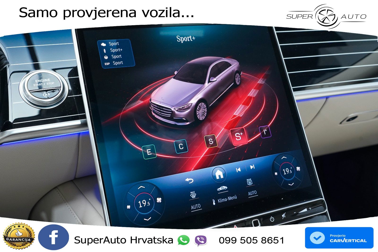 Mercedes S 450d (367 KS) EQ Boost 4MATIC 9G-TRONIC AMG ACC+HEAD+4xGR SJED+360+PANO